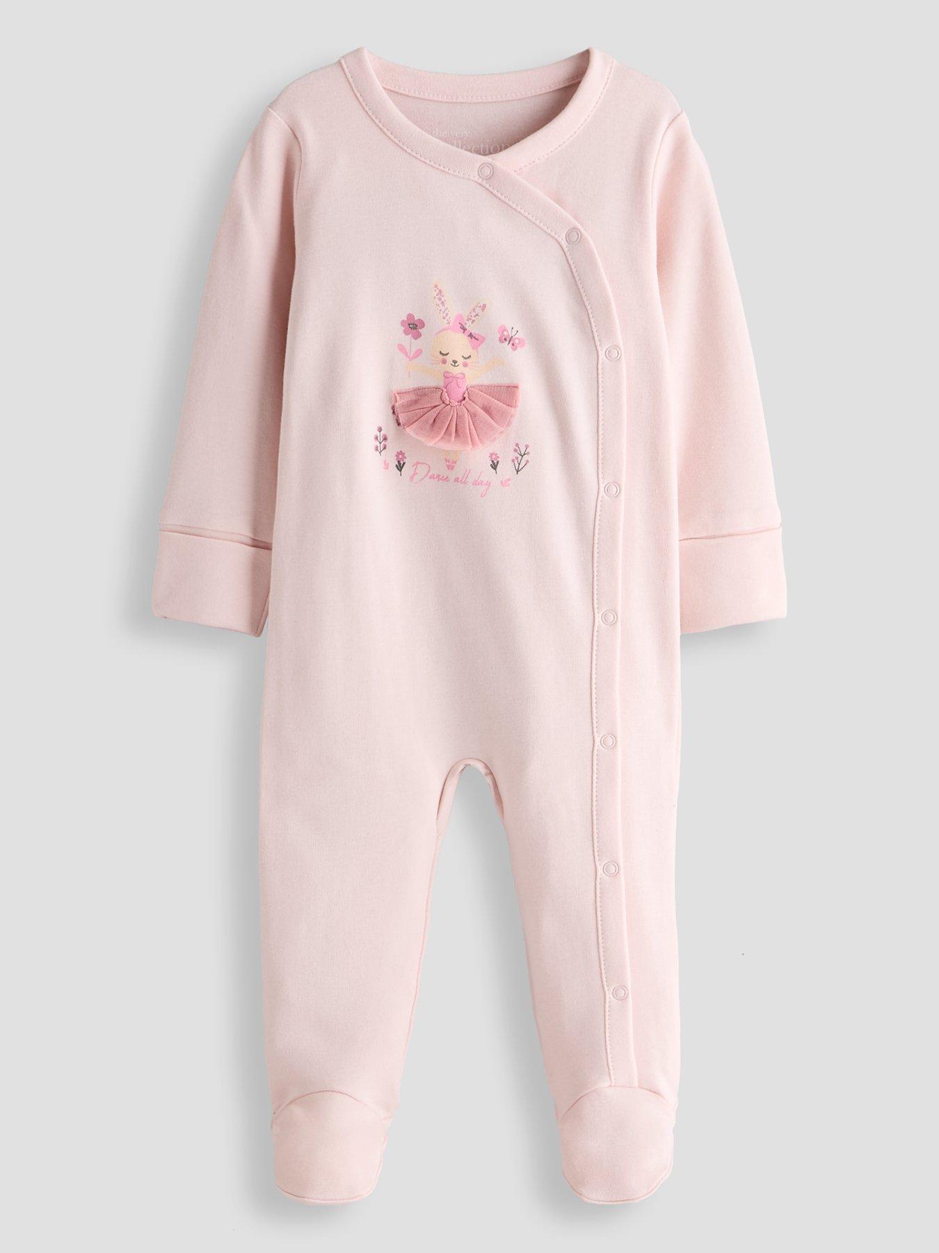 Image 1 of 4 of The Very Collection Dance All Day Single Sleepsuit - Pink