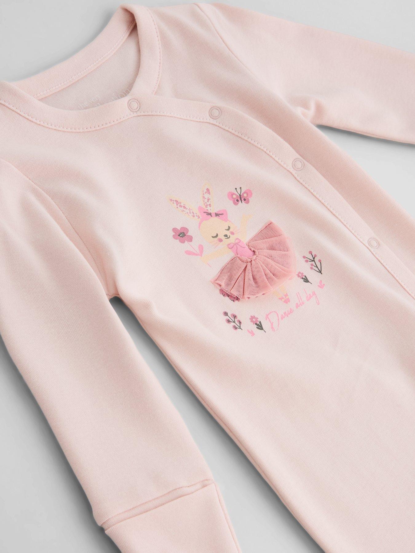 Image 3 of 4 of The Very Collection Dance All Day Single Sleepsuit - Pink