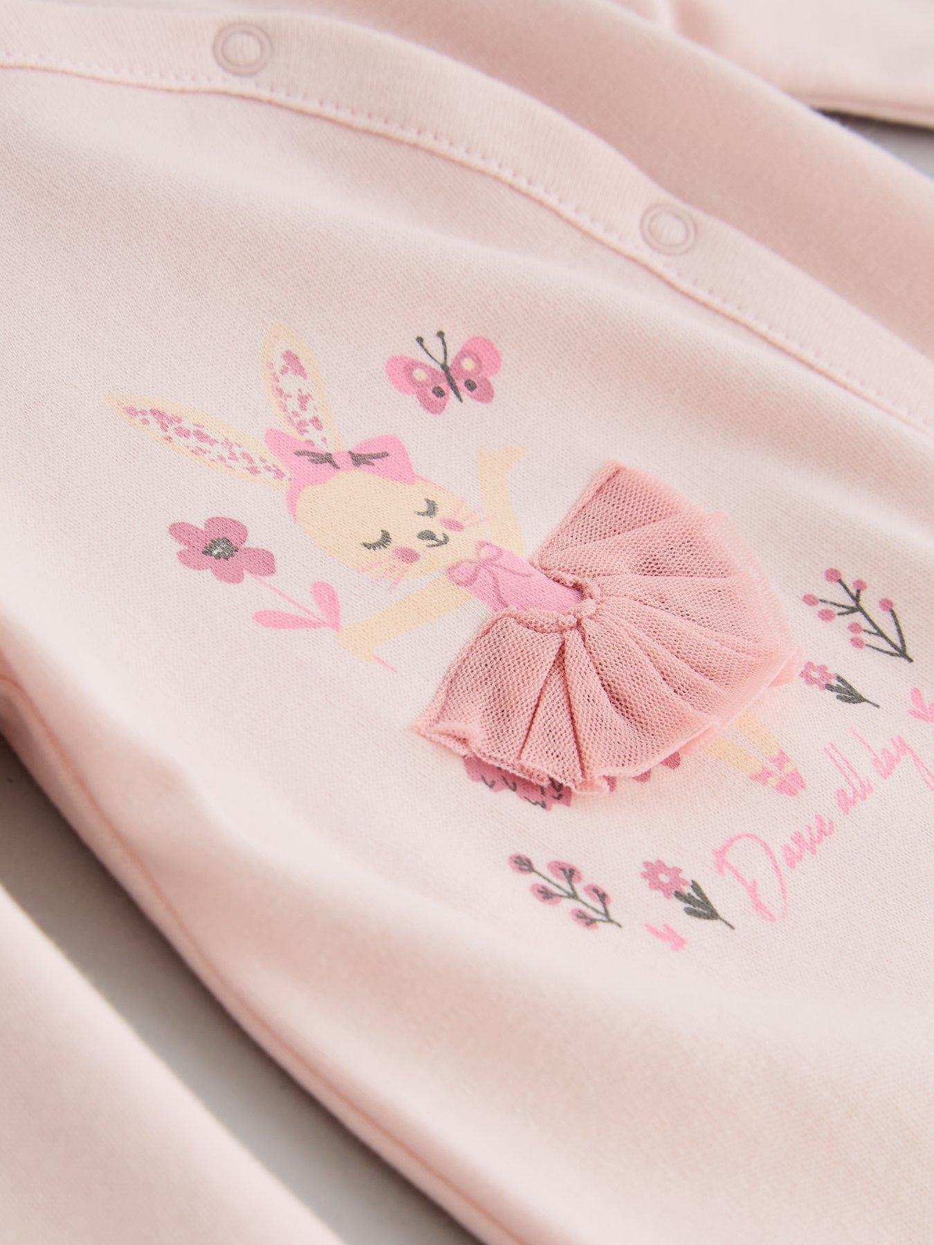 Image 4 of 4 of The Very Collection Dance All Day Single Sleepsuit - Pink