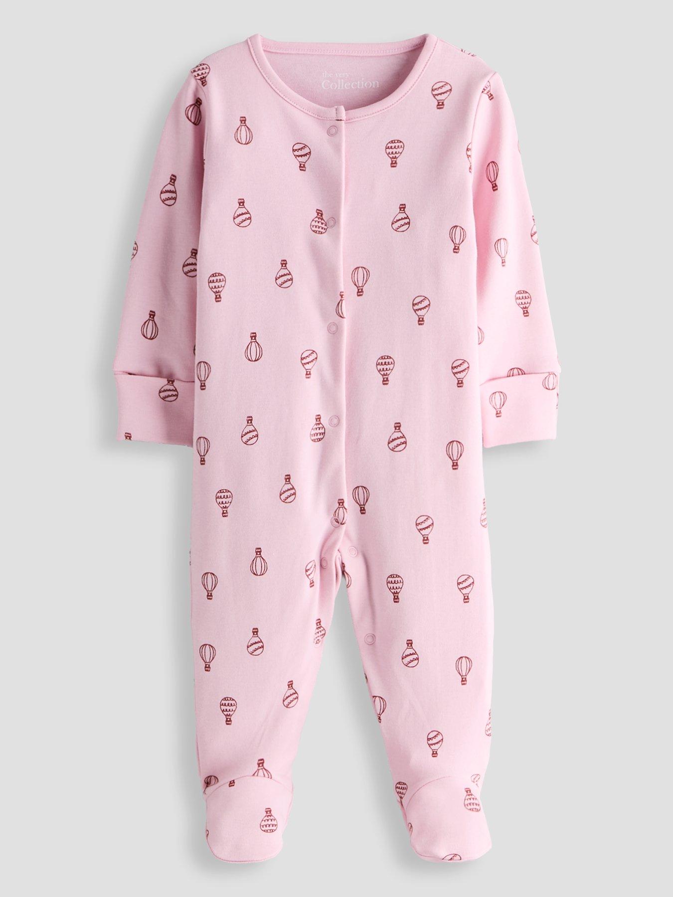 Image 2 of 5 of The Very Collection 3 Pack Bunny Printed Sleepsuit - Multi