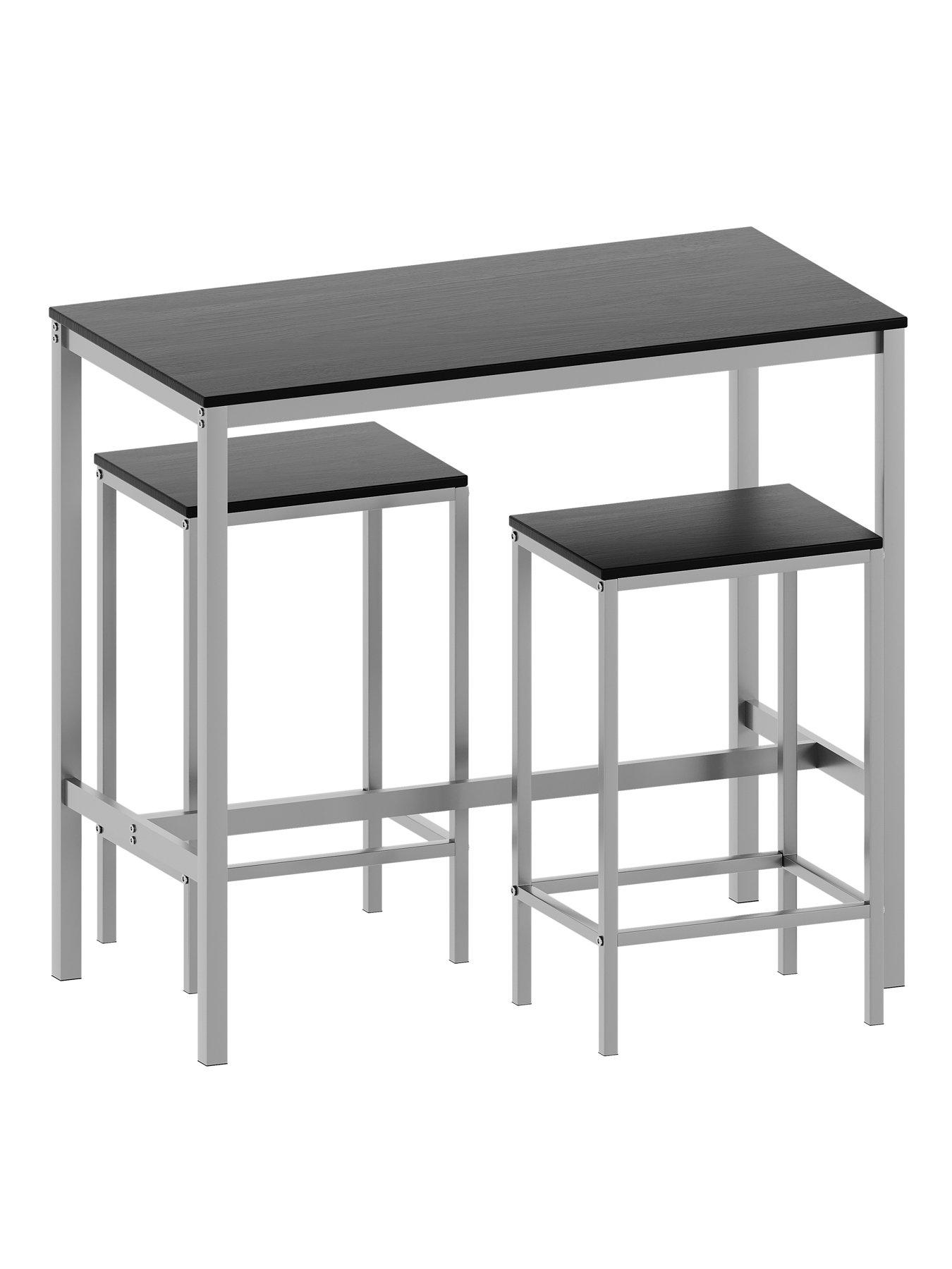 Image 7 of 7 of Vida Designs Roslyn 2 Seater Bar Table Set In Black