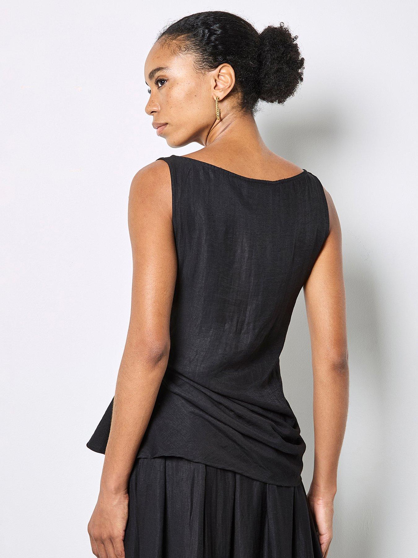 Image 2 of 5 of Apricot Apricot Side Knot Slash Neck Top
