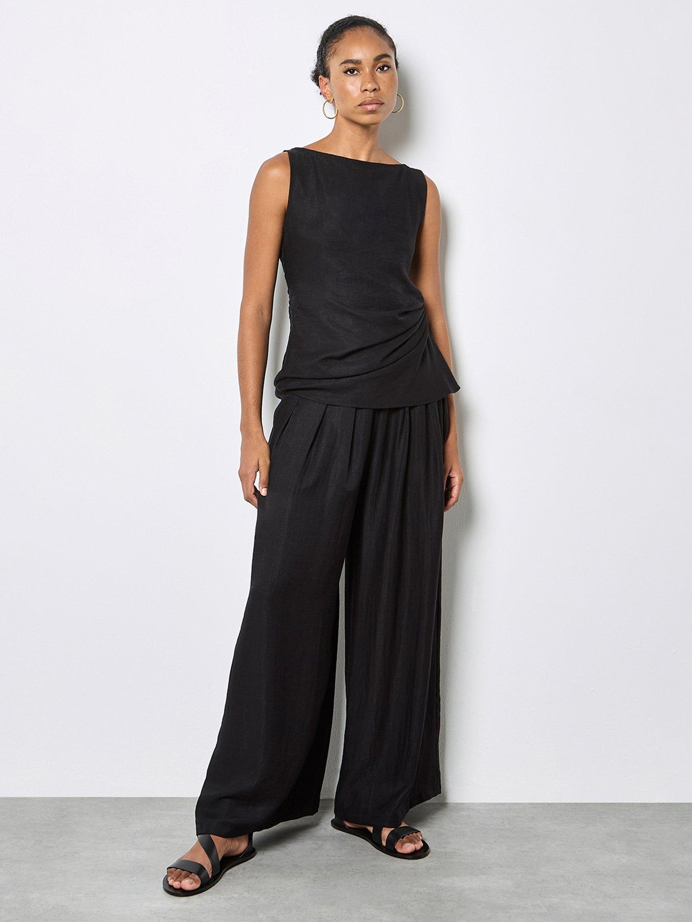 Image 3 of 5 of Apricot Apricot Side Knot Slash Neck Top