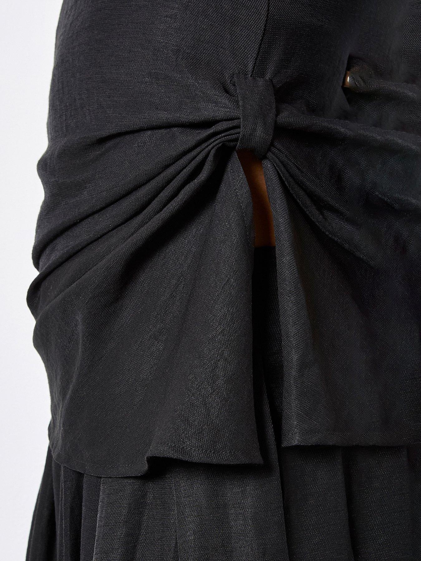 Image 4 of 5 of Apricot Apricot Side Knot Slash Neck Top