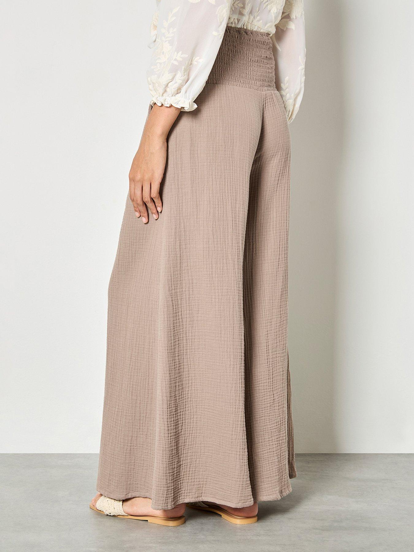 apricot-double-weave-cotton-wide-leg-trouseroutfit