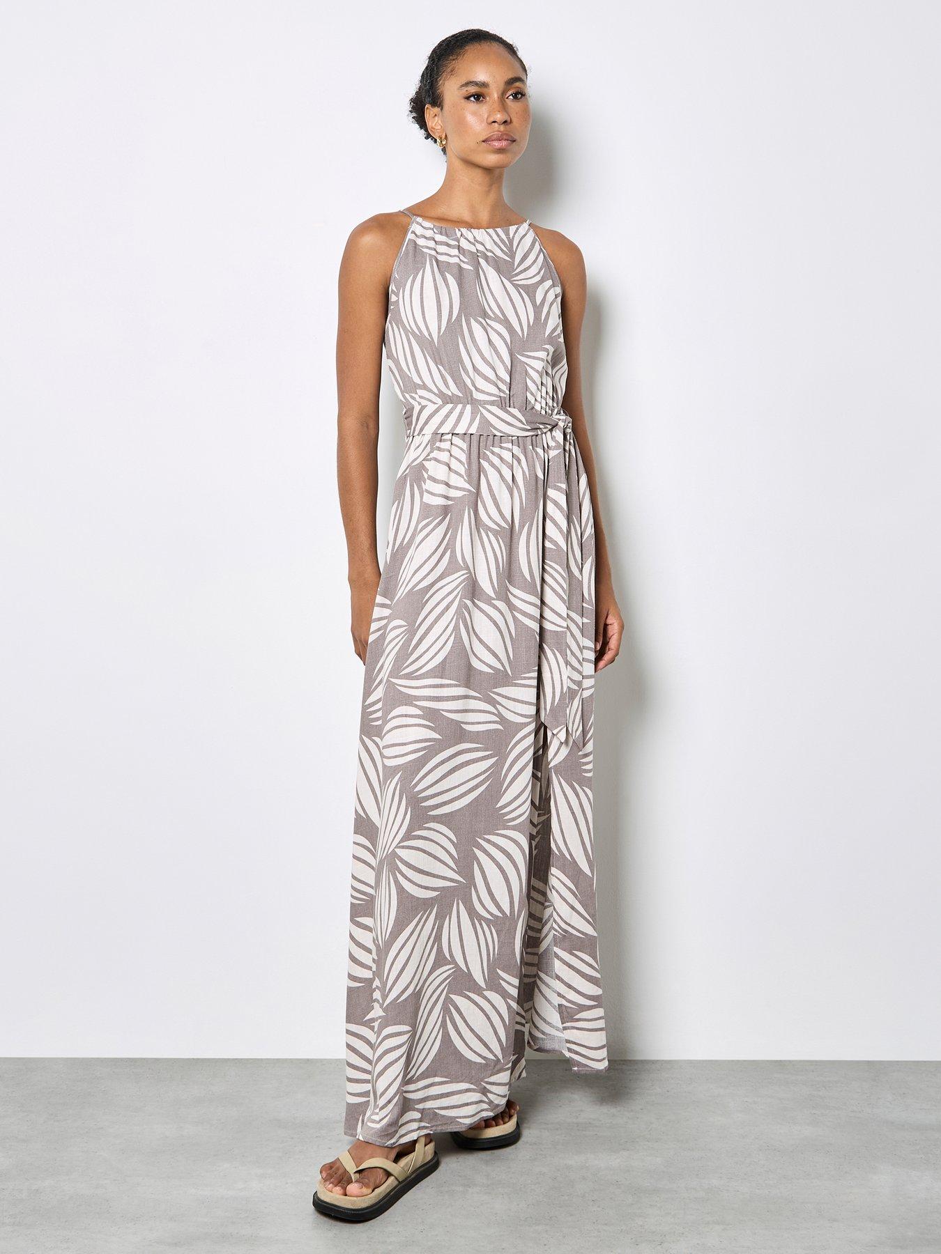 Apricot Apricot Ovrsizd Shells High Nck Maxi Drs
