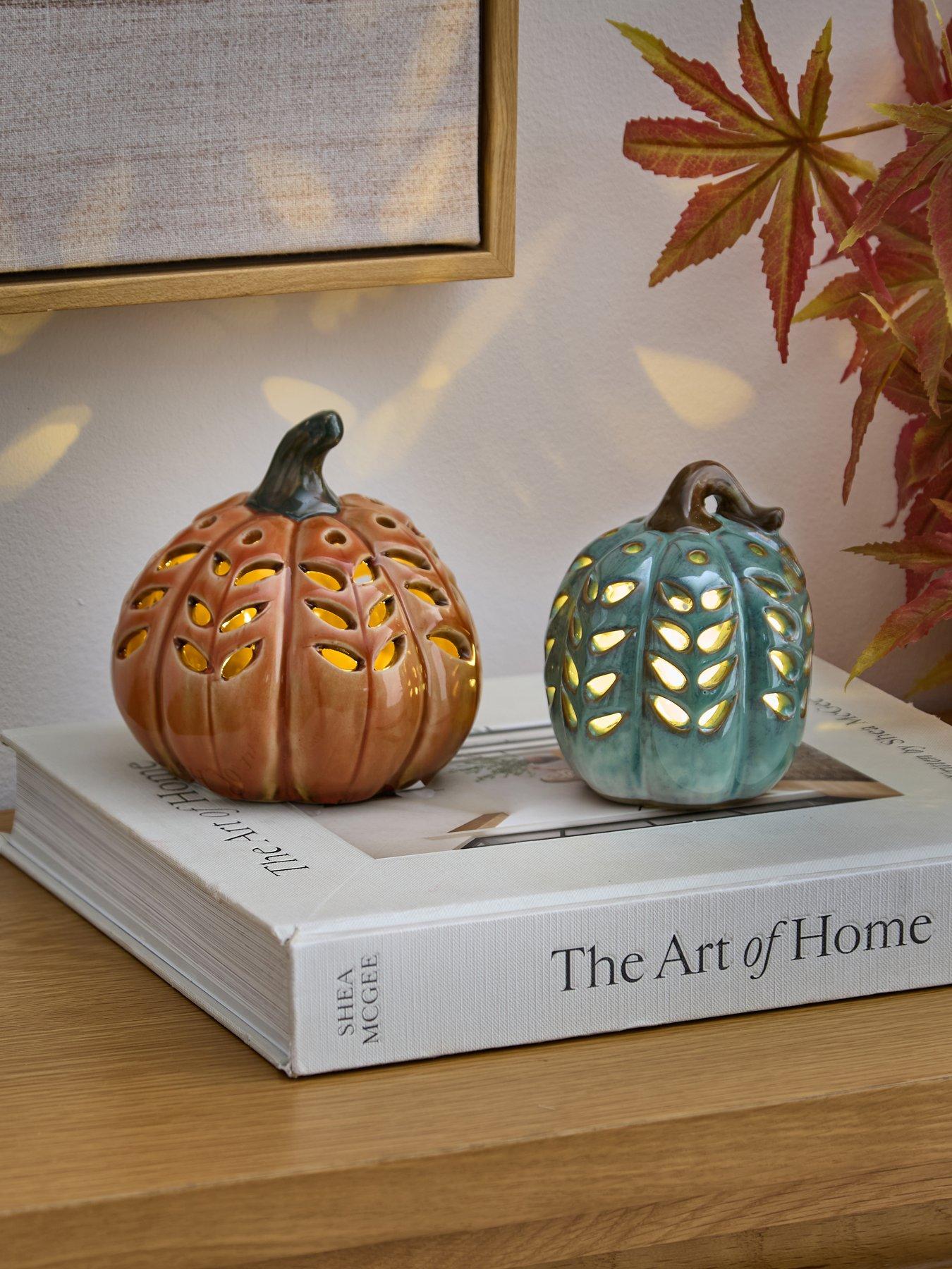 Image 1 of 7 of Heaven Sends Green/orange Led Ceramic Squash Set2