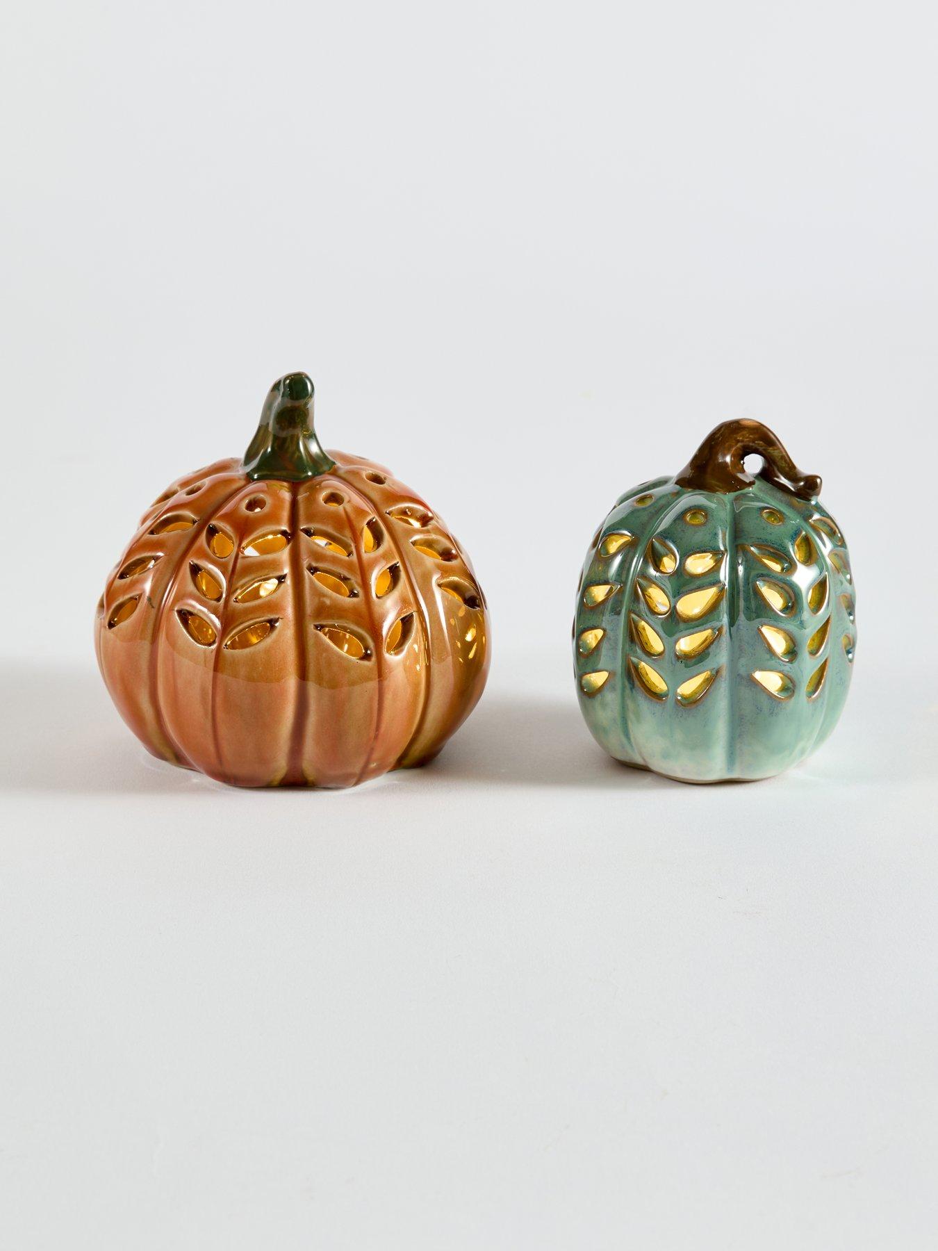 Image 2 of 7 of Heaven Sends Green/orange Led Ceramic Squash Set2