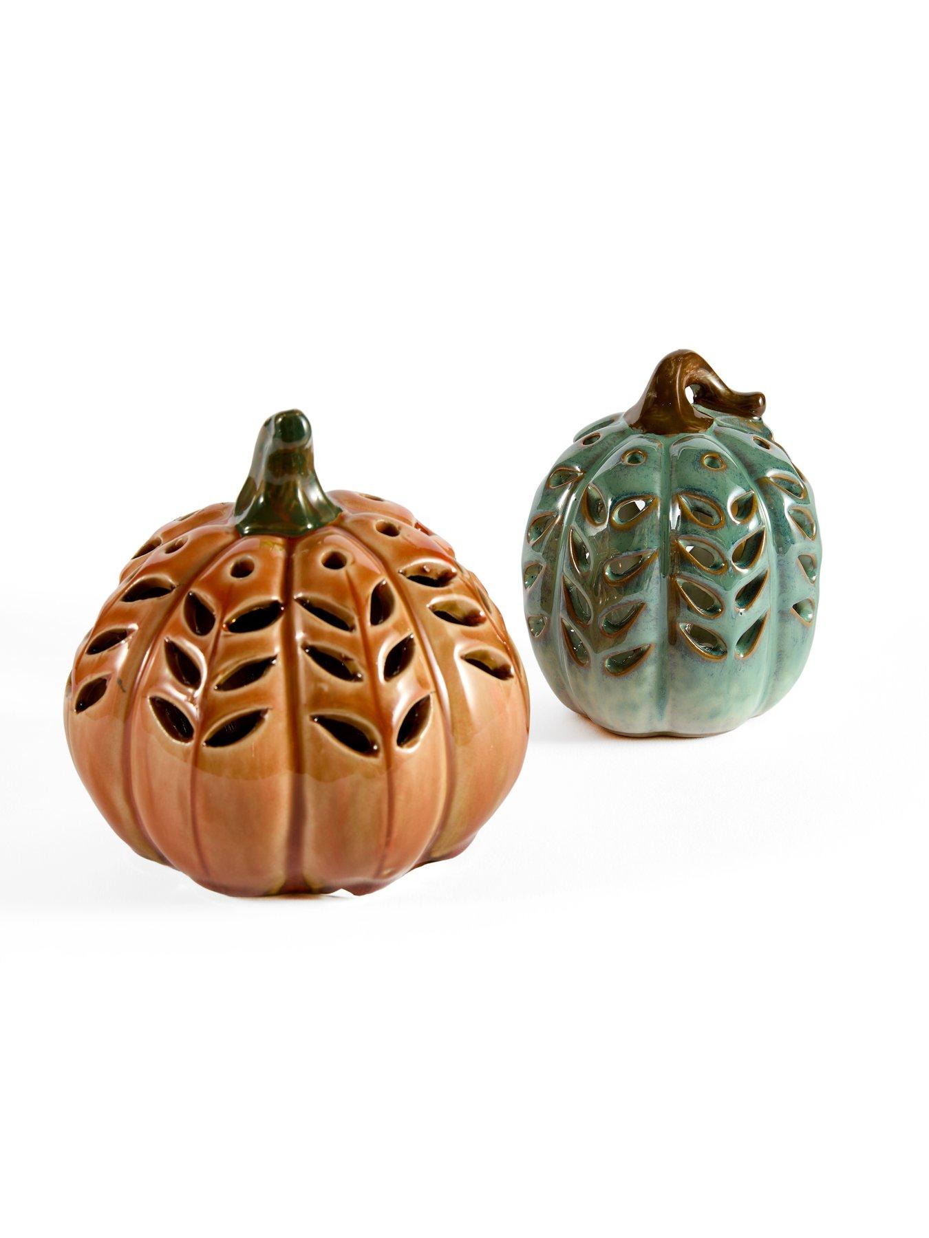 Image 3 of 7 of Heaven Sends Green/orange Led Ceramic Squash Set2