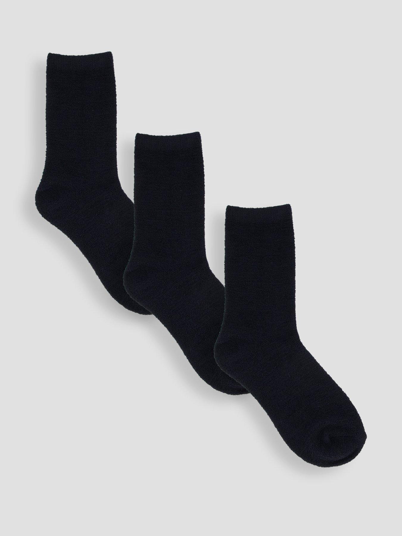 Image 1 of 4 of The Very Collection Womens 3 Pack Thermal Socks - Black