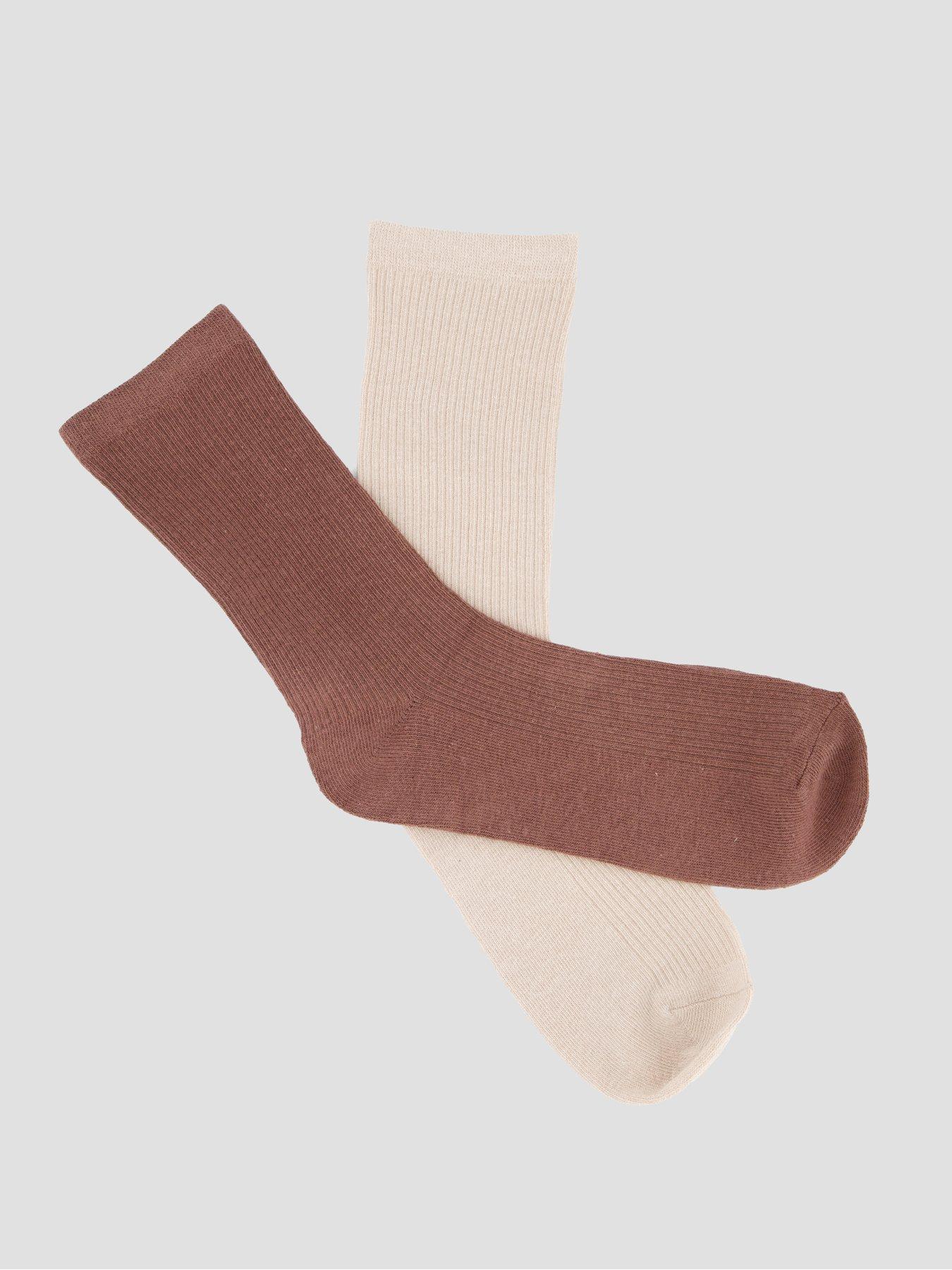 Image 2 of 5 of The Very Collection 5 Pack Neutral Rib Ankle Socks - Multi