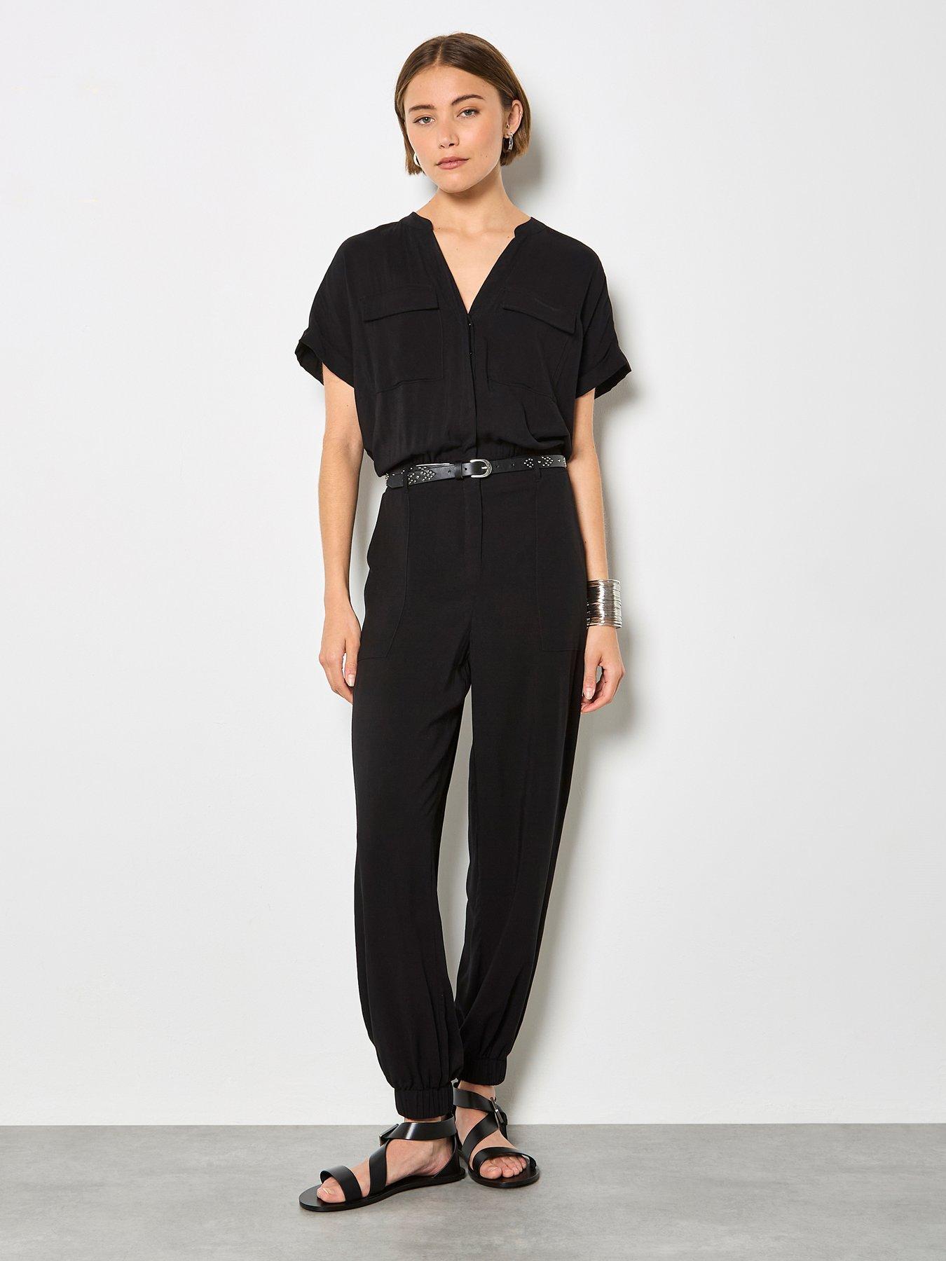 Image 3 of 4 of Apricot Apricot Fluid Soft Utility Jumpsuit
