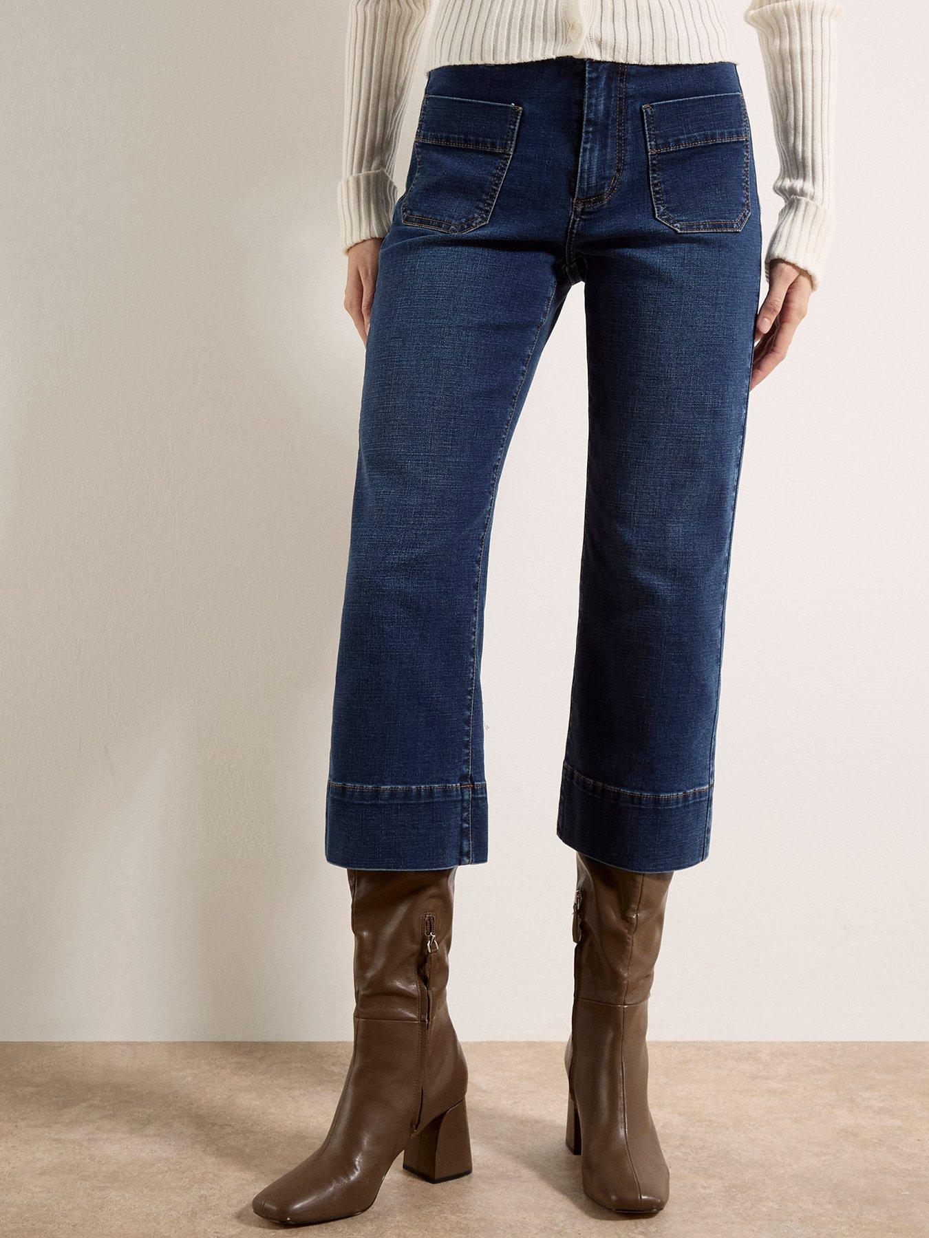 Image 1 of 7 of Apricot Ani Cropped Pocket Front Jean