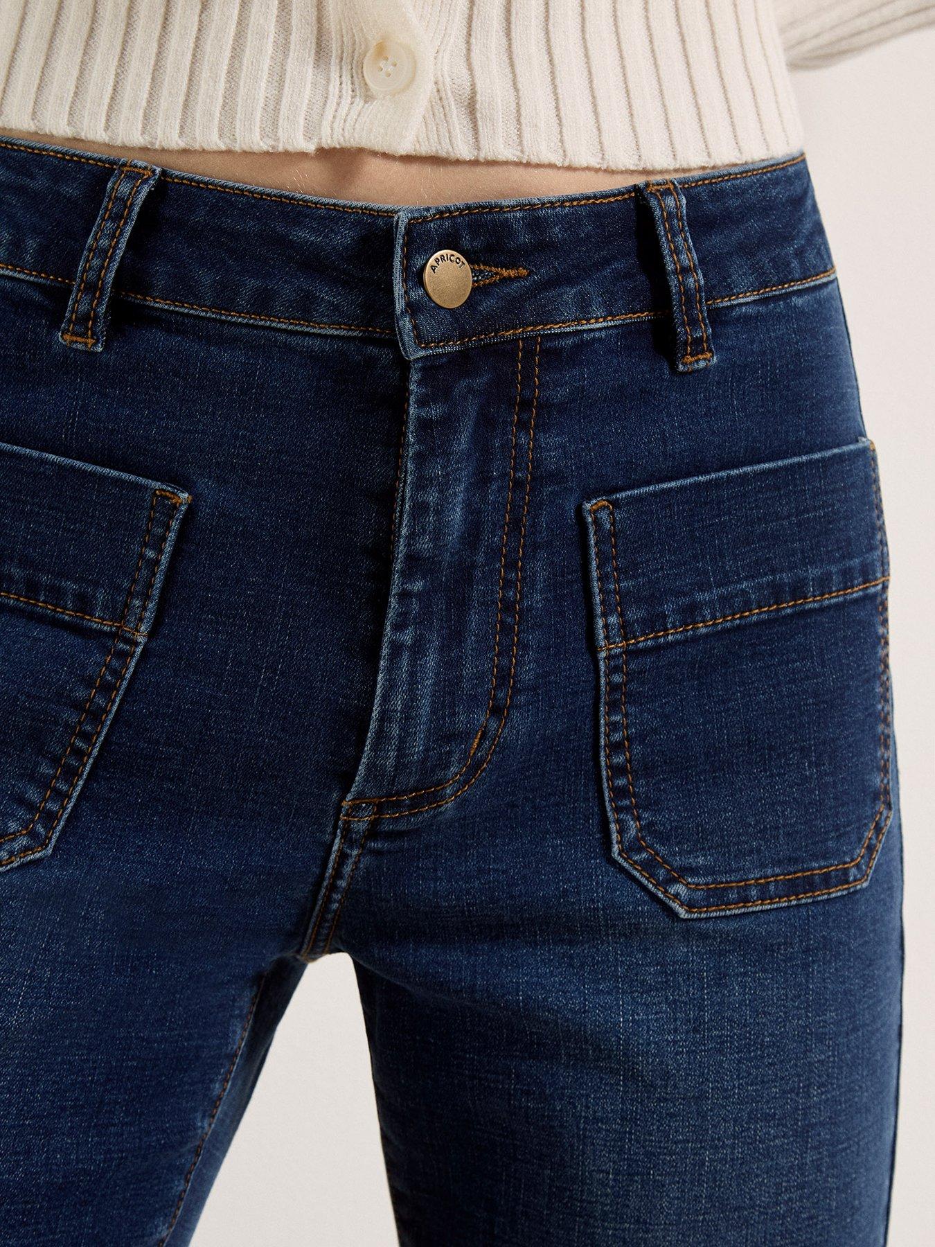 Image 4 of 7 of Apricot Ani Cropped Pocket Front Jean