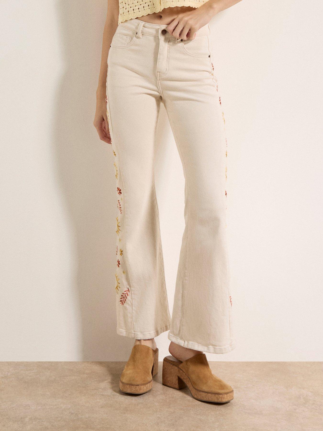 Image 1 of 6 of Apricot Apricot Side Embroidered Flare