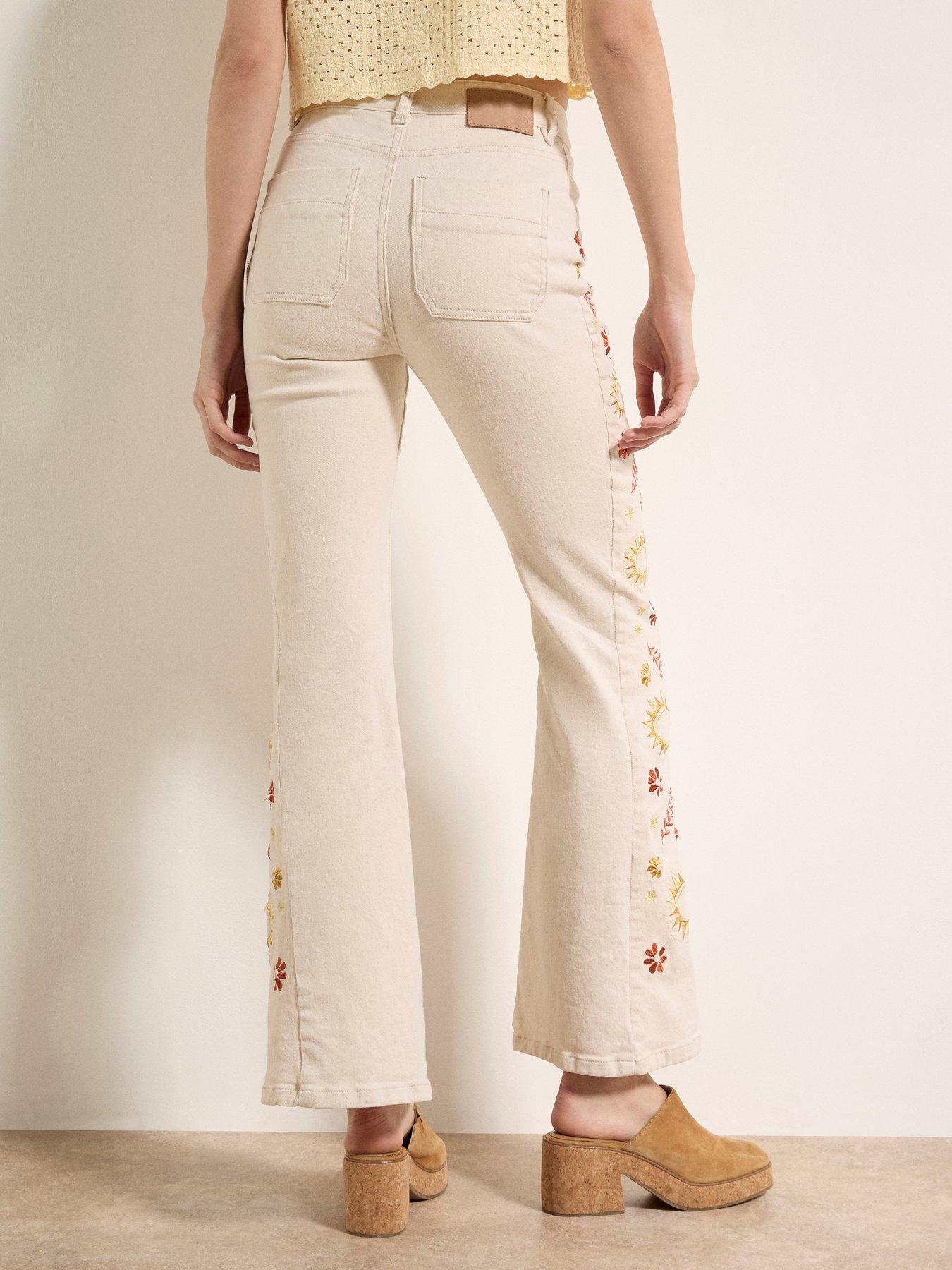 Image 2 of 6 of Apricot Apricot Side Embroidered Flare