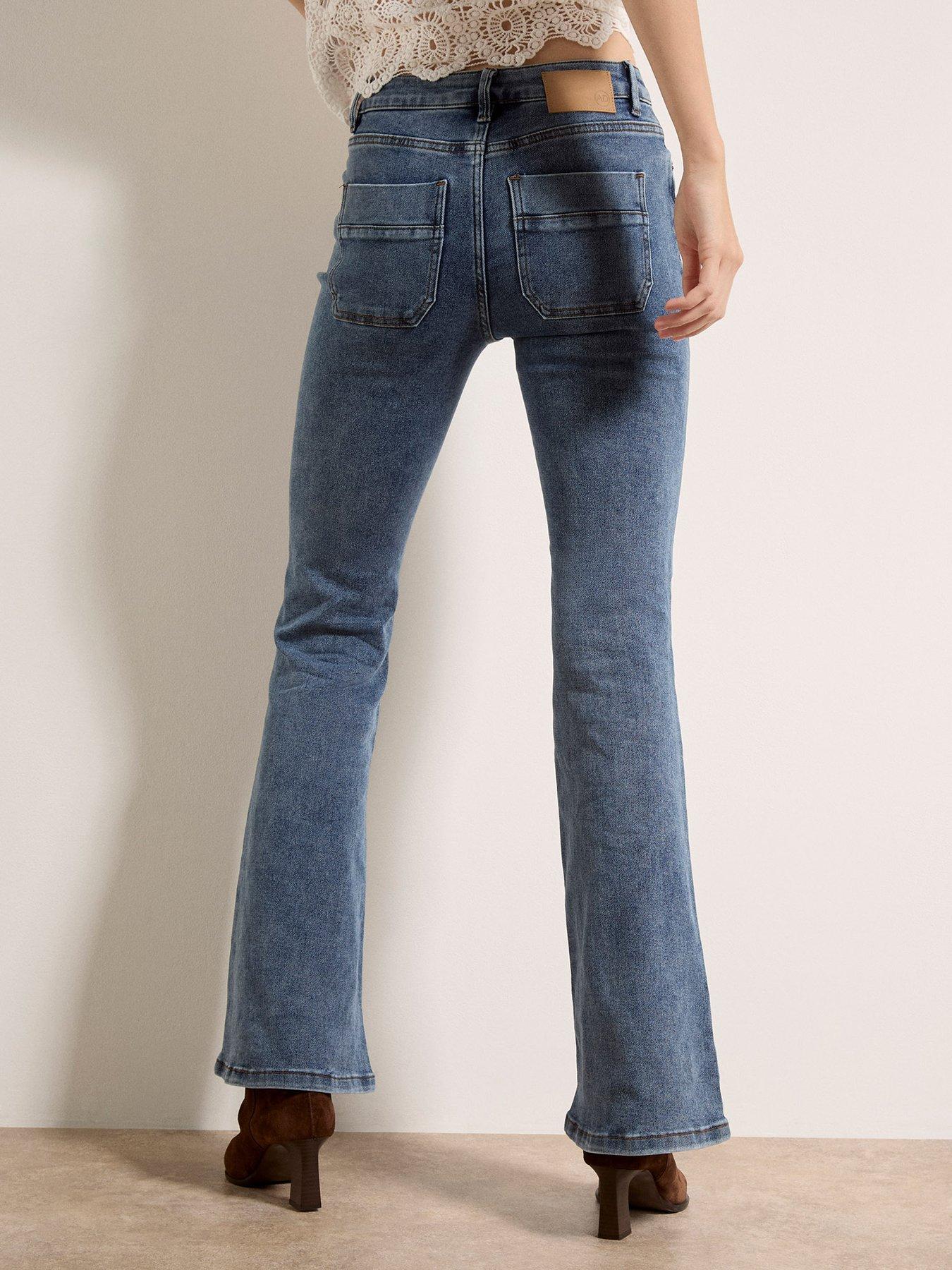 Image 2 of 5 of Apricot Apricot Lulu Mid-rise Flared Jeans