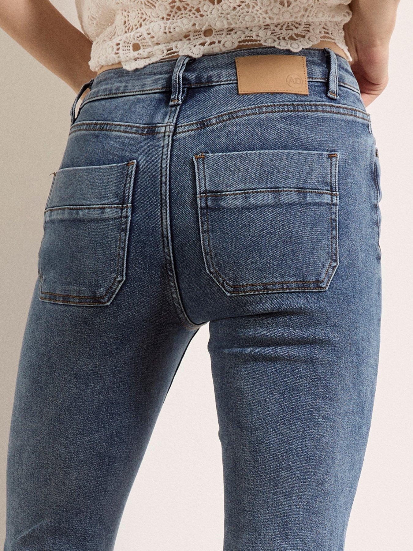 Image 5 of 5 of Apricot Apricot Lulu Mid-rise Flared Jeans