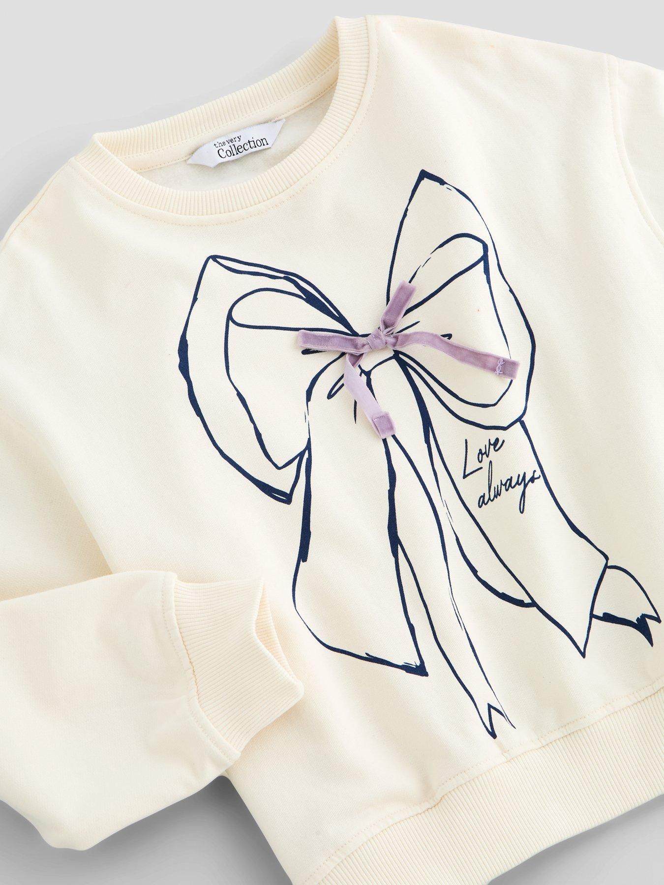 Image 3 of 5 of The Very Collection Girls Bow with 3D Bow Detail (3 - 16 years) - Cream