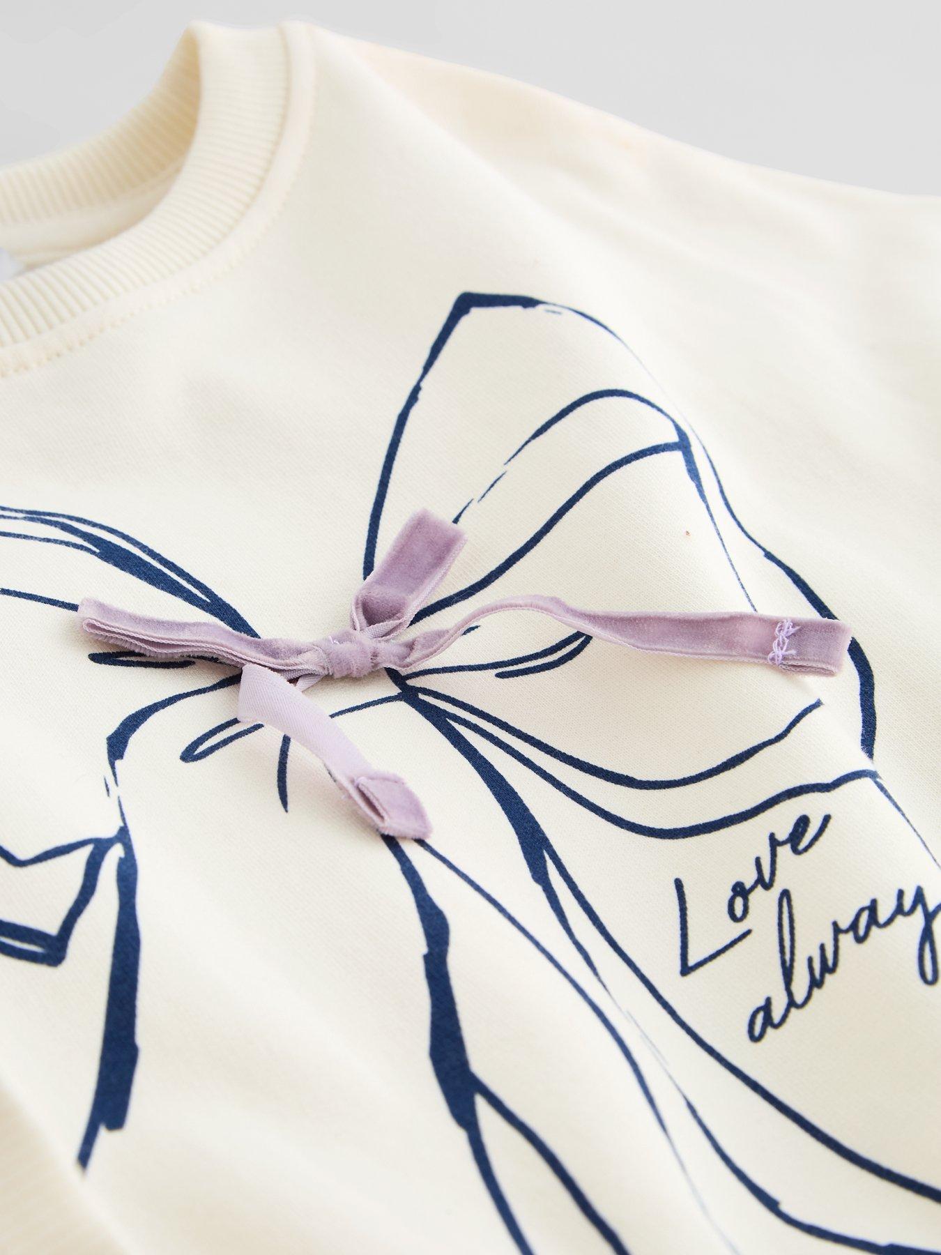 Image 4 of 5 of The Very Collection Girls Bow with 3D Bow Detail (3 - 16 years) - Cream