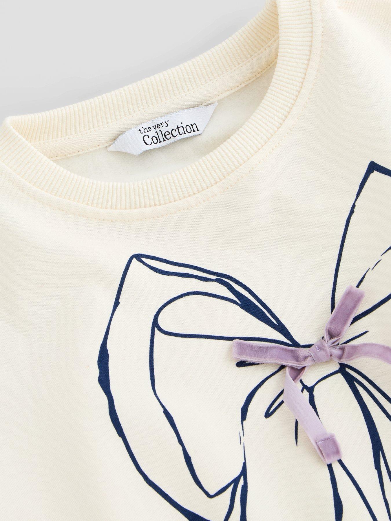 Image 5 of 5 of The Very Collection Girls Bow with 3D Bow Detail (3 - 16 years) - Cream