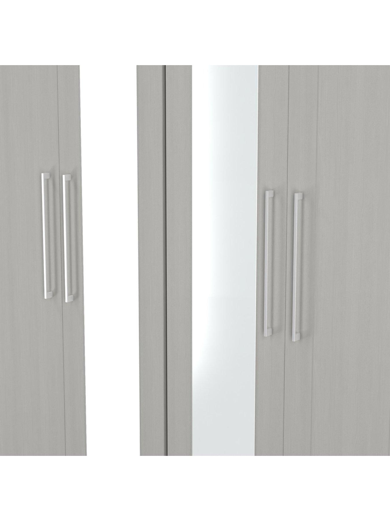 Image 4 of 7 of SWIFT Tabitha 4 Door Wardrobe With Mirror Ready Assembled Ready Assembled