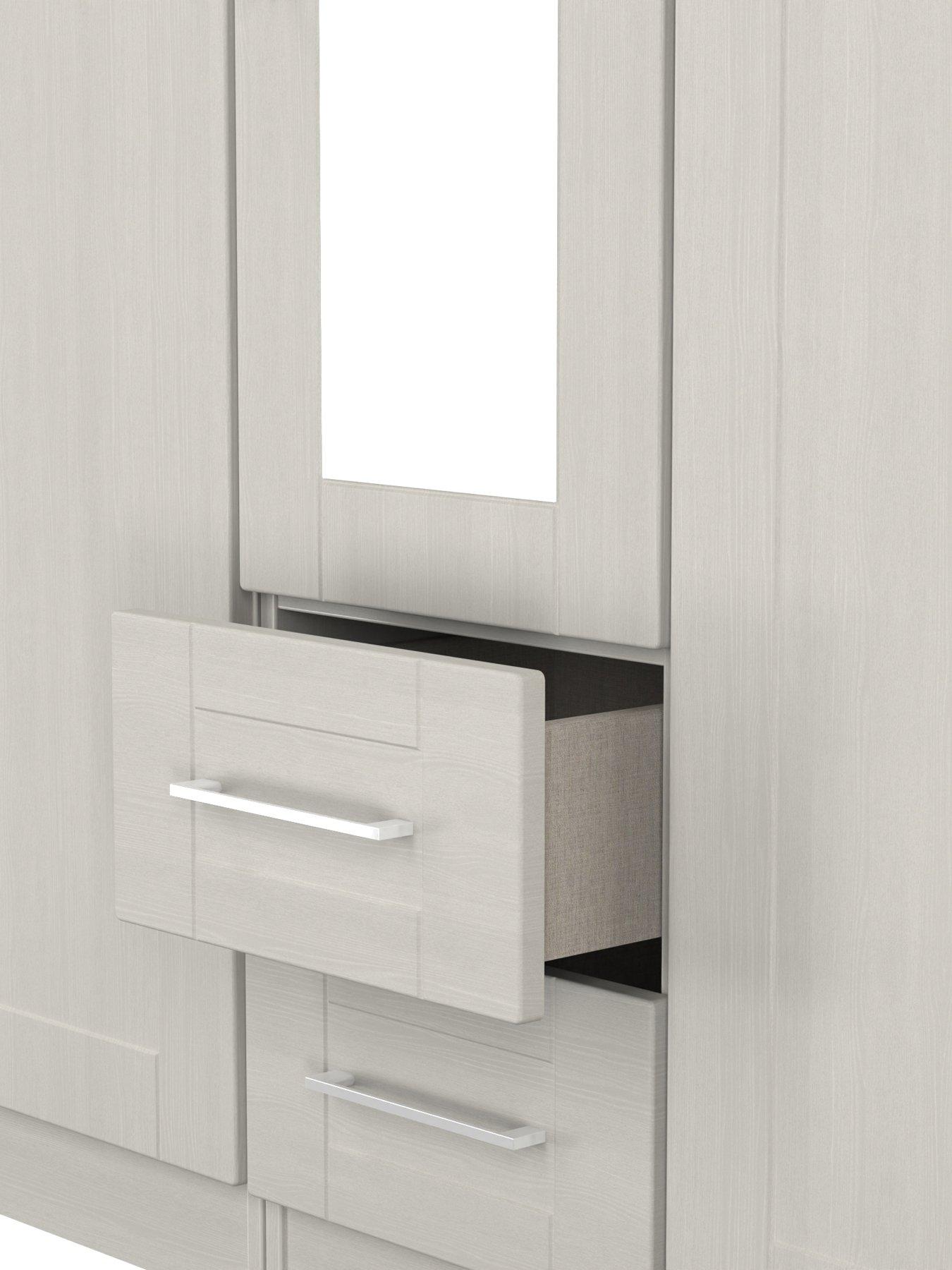 Image 4 of 7 of SWIFT Tabitha 5 Door 2 Drawer Wardrobe With Mirror Ready Assembled