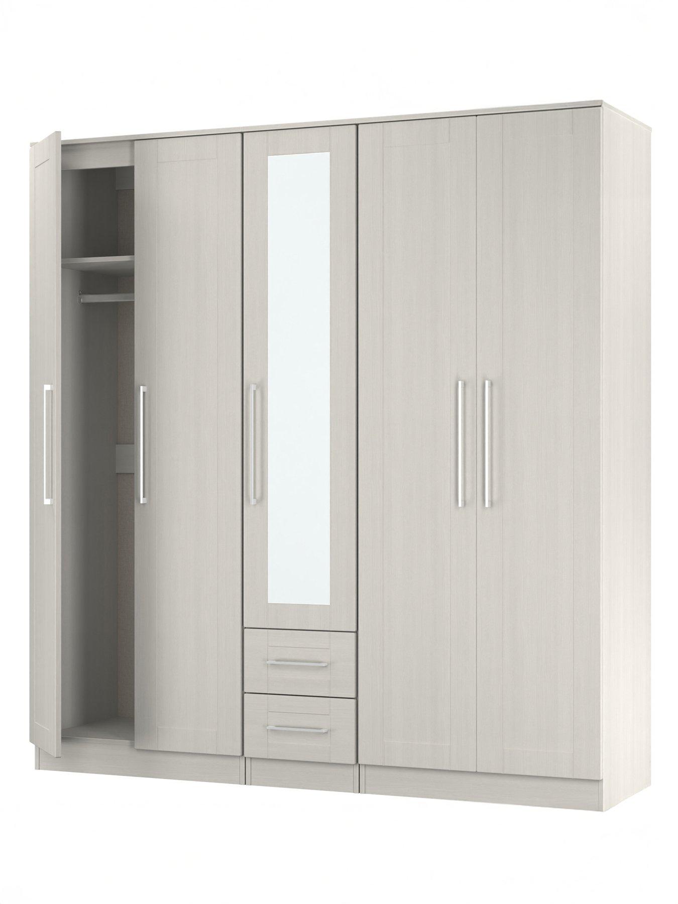 Image 5 of 7 of SWIFT Tabitha 5 Door 2 Drawer Wardrobe With Mirror Ready Assembled