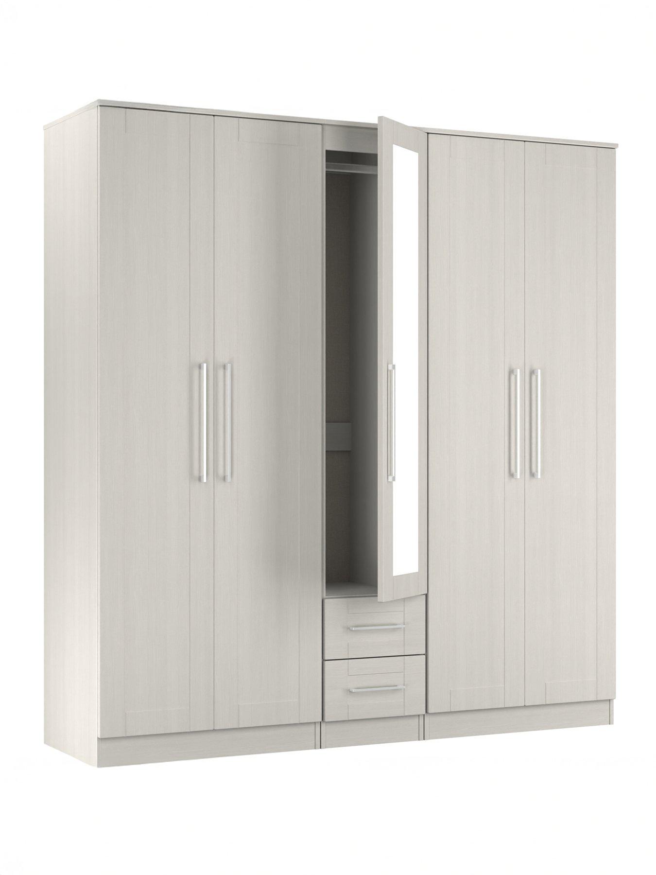 Image 6 of 7 of SWIFT Tabitha 5 Door 2 Drawer Wardrobe With Mirror Ready Assembled