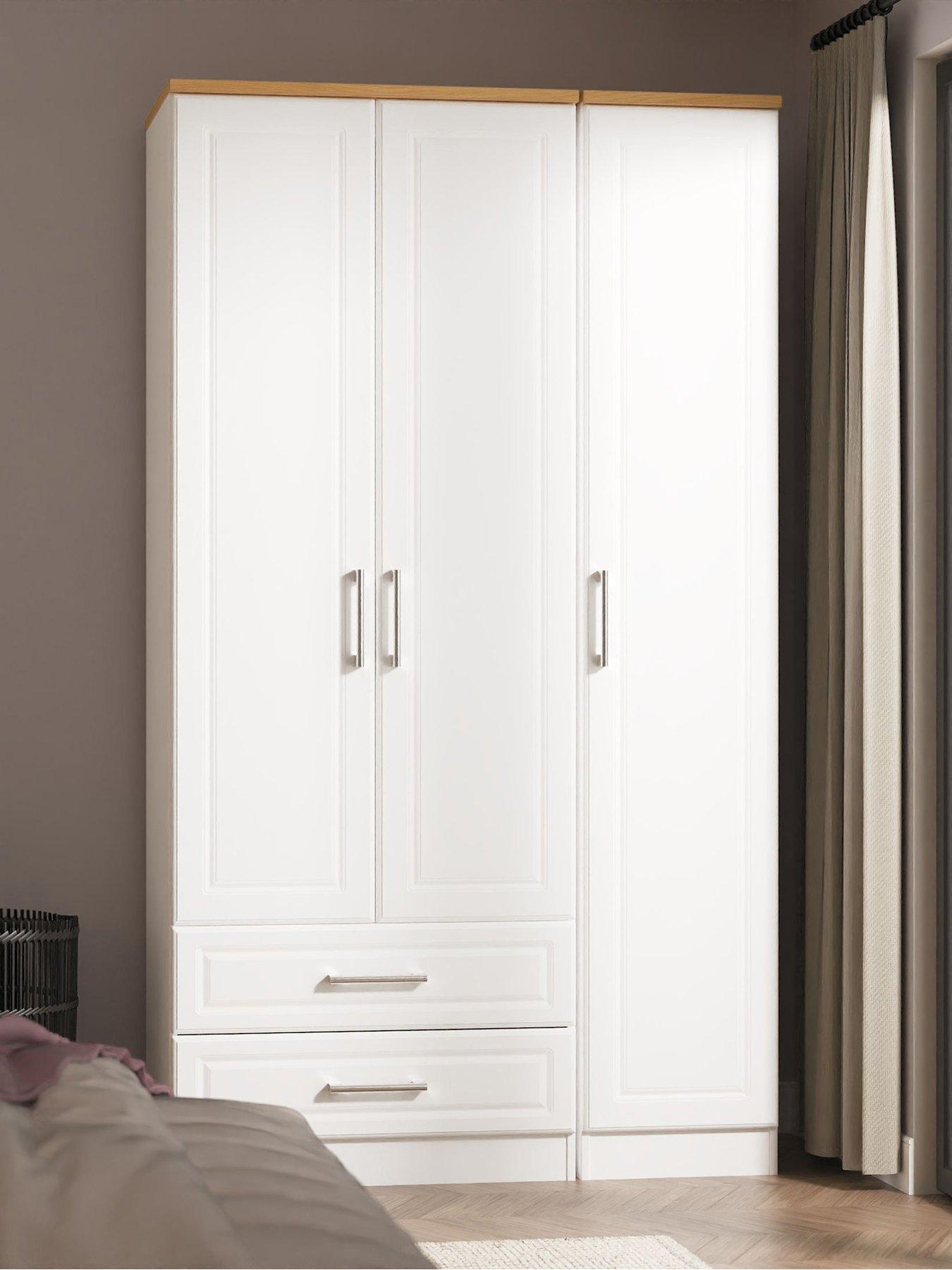 SWIFT Regent 3 Door 2 Drawer Wardrobe Ready Assembled