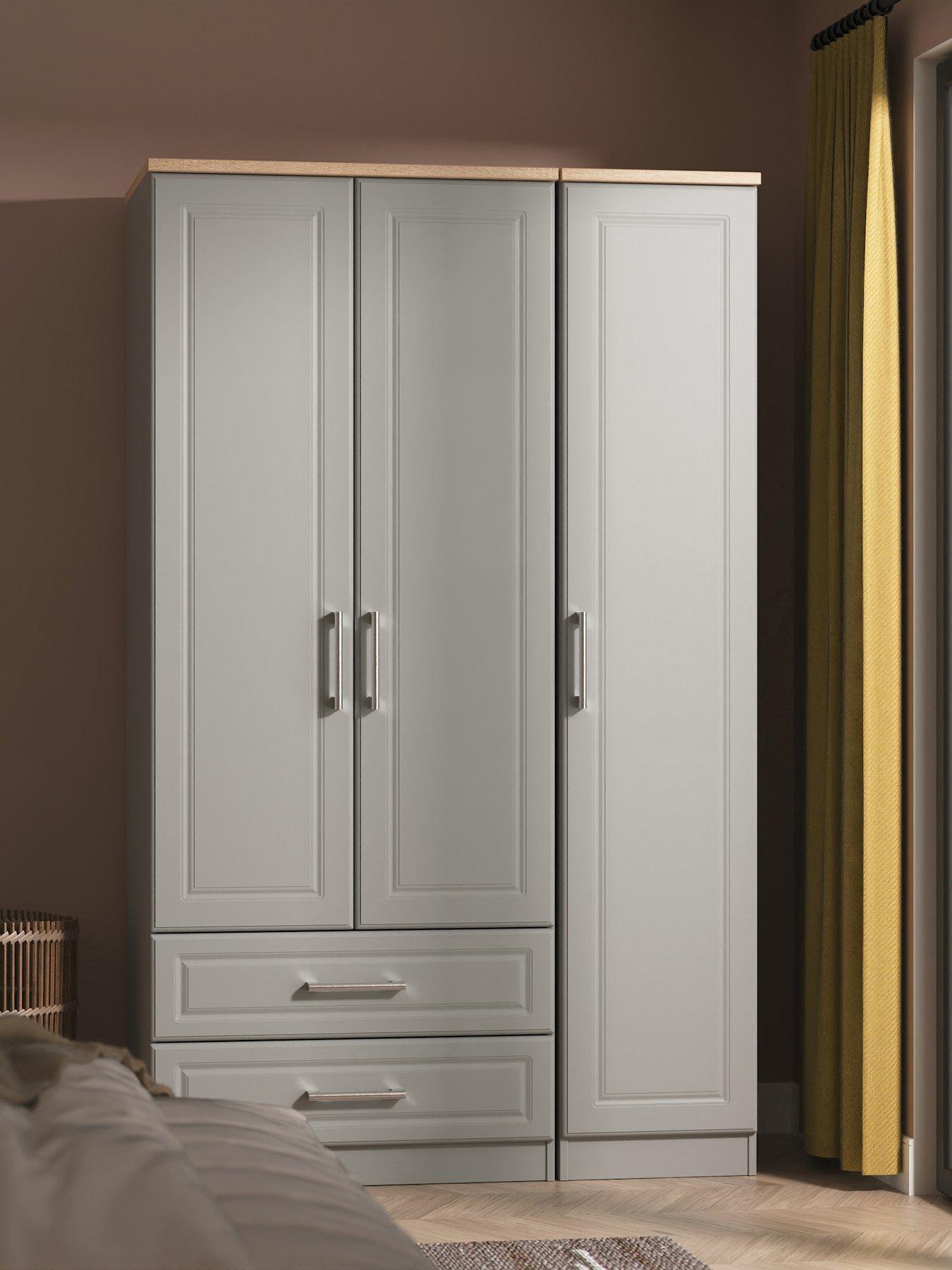 SWIFT Regent 3 Door 2 Drawer Wardrobe Ready Assembled