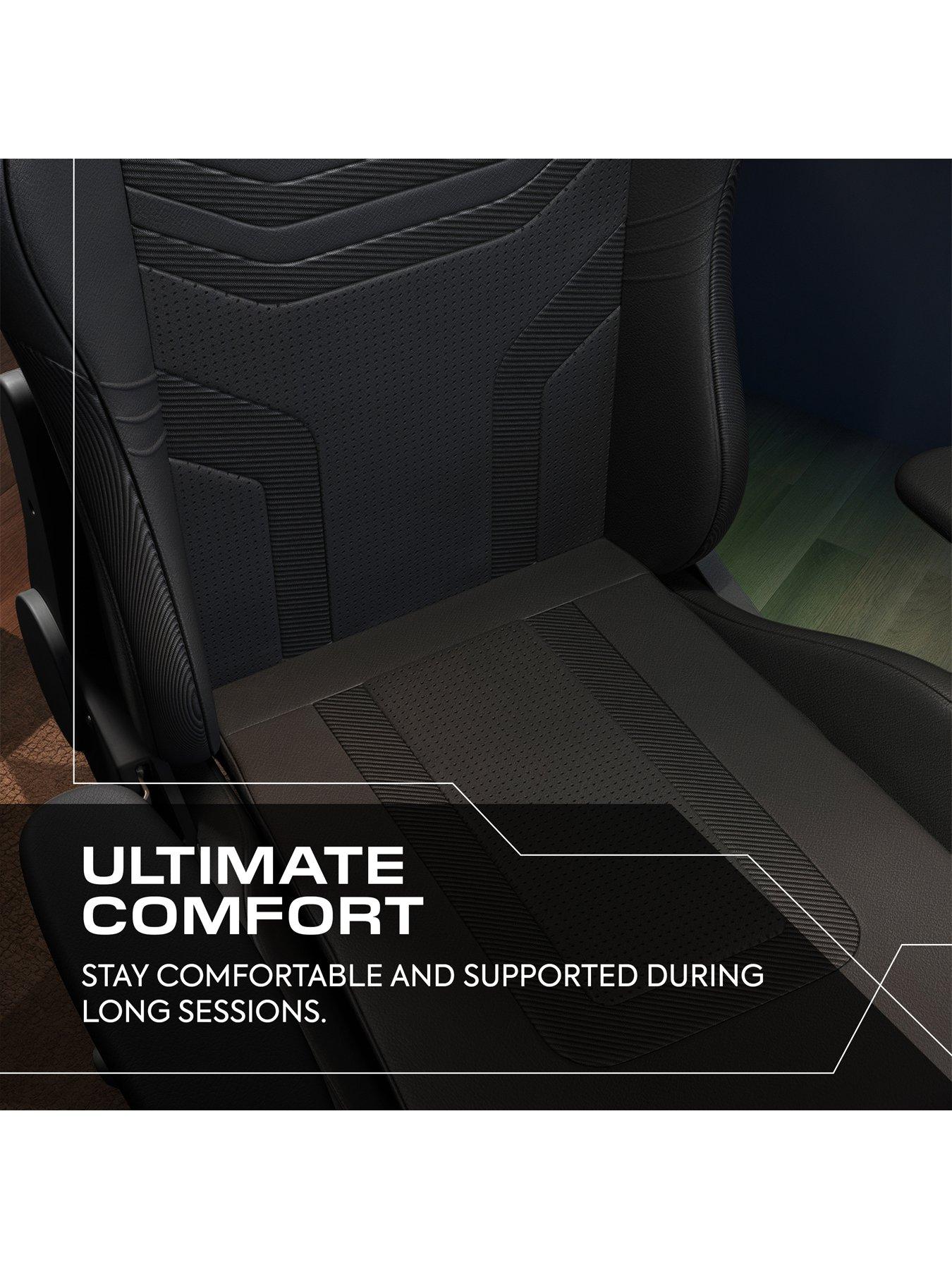 Image 3 of 7 of X Rocker Agility Compact Office Gaming Chair - Carbon Black