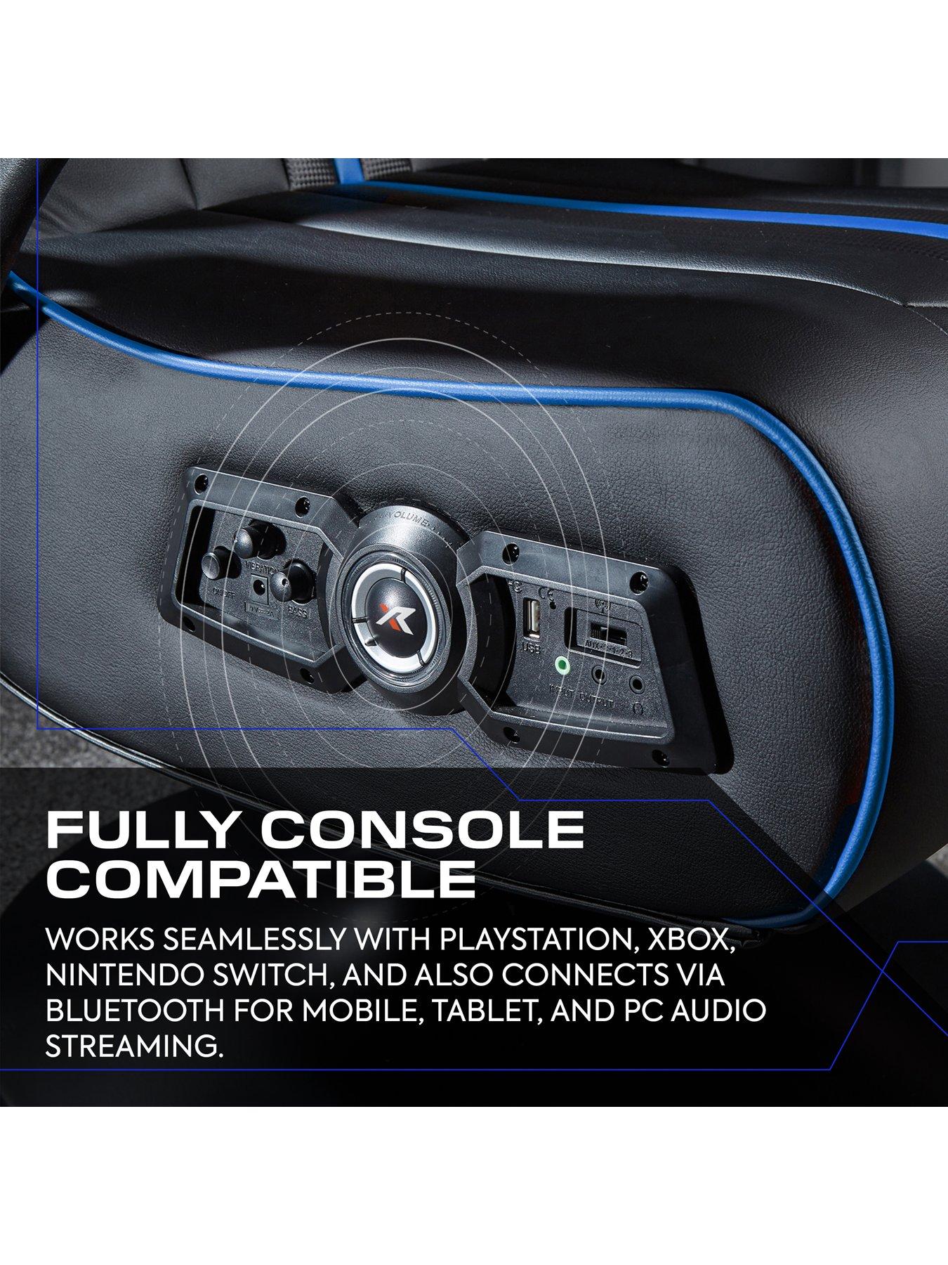 Image 4 of 6 of X Rocker Torque 2.1 Bluetooth Pedestal Gaming Chair - Blue