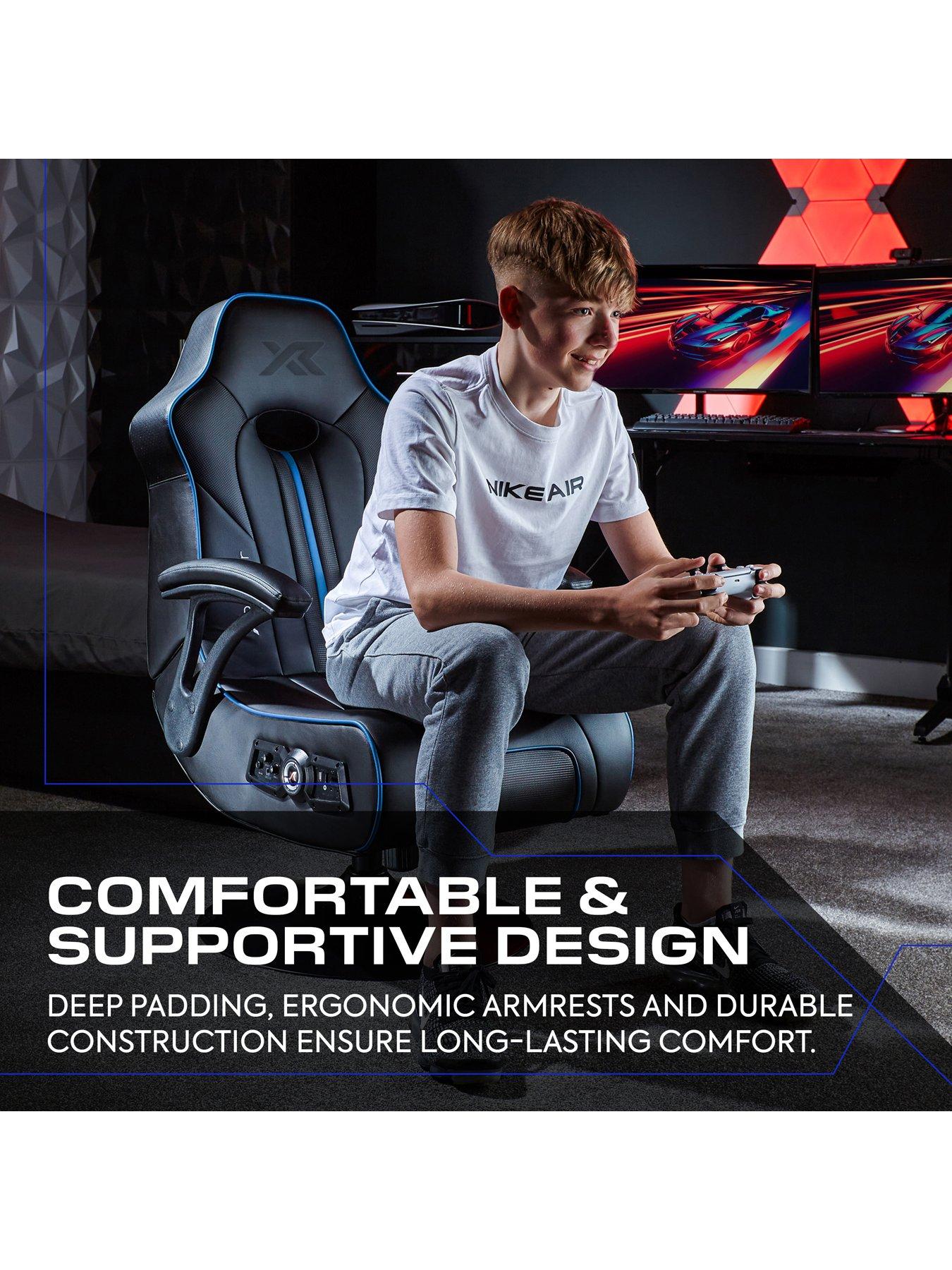 Image 5 of 6 of X Rocker Torque 2.1 Bluetooth Pedestal Gaming Chair - Blue