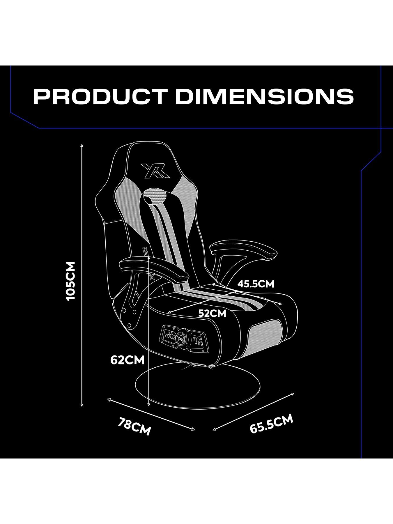 Image 6 of 6 of X Rocker Torque 2.1 Bluetooth Pedestal Gaming Chair - Blue