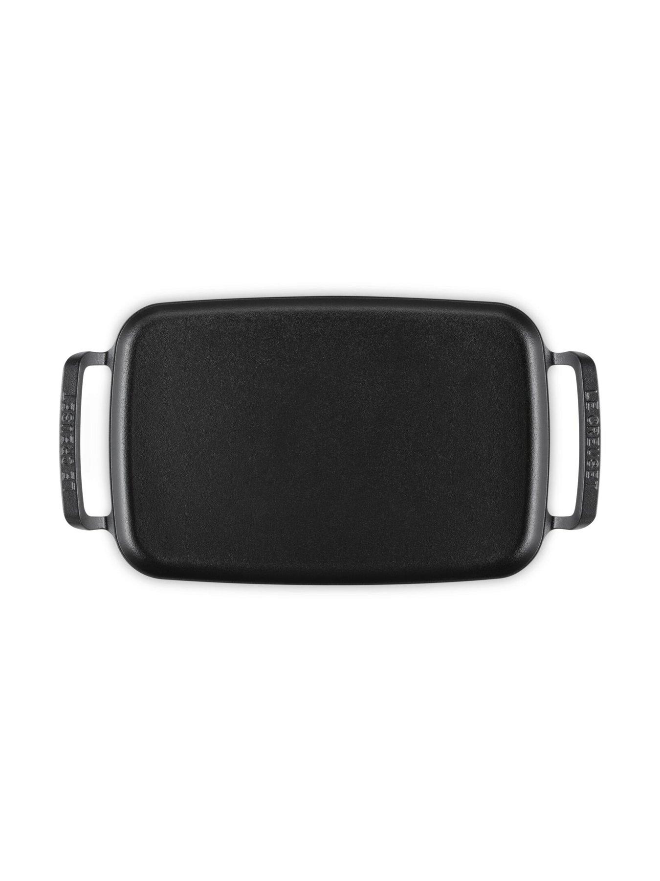 Image 5 of 6 of Le Creuset Le Creuset Cast Iron Bbq Rectangular Griddle 40cm Satin Black