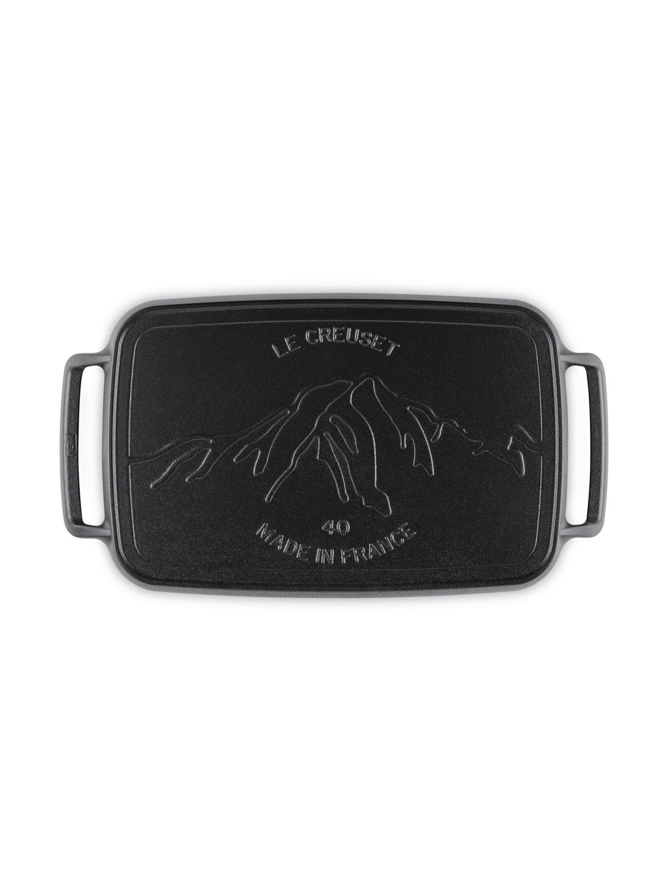 Image 6 of 6 of Le Creuset Le Creuset Cast Iron Bbq Rectangular Griddle 40cm Satin Black