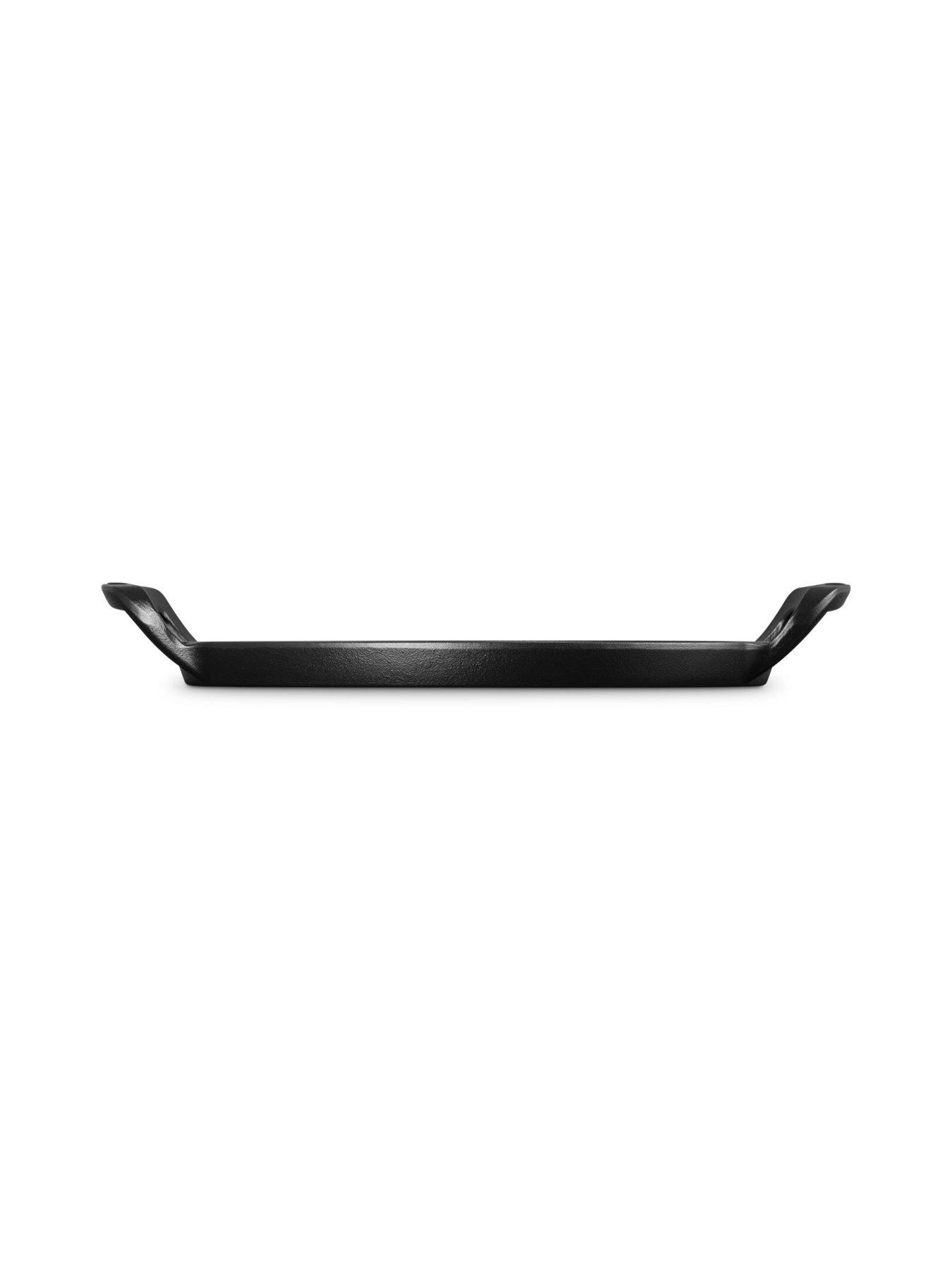 Image 3 of 5 of Le Creuset Le Creuset Cast Iron Bbq Round Pizza Pan 35cm Satin Black