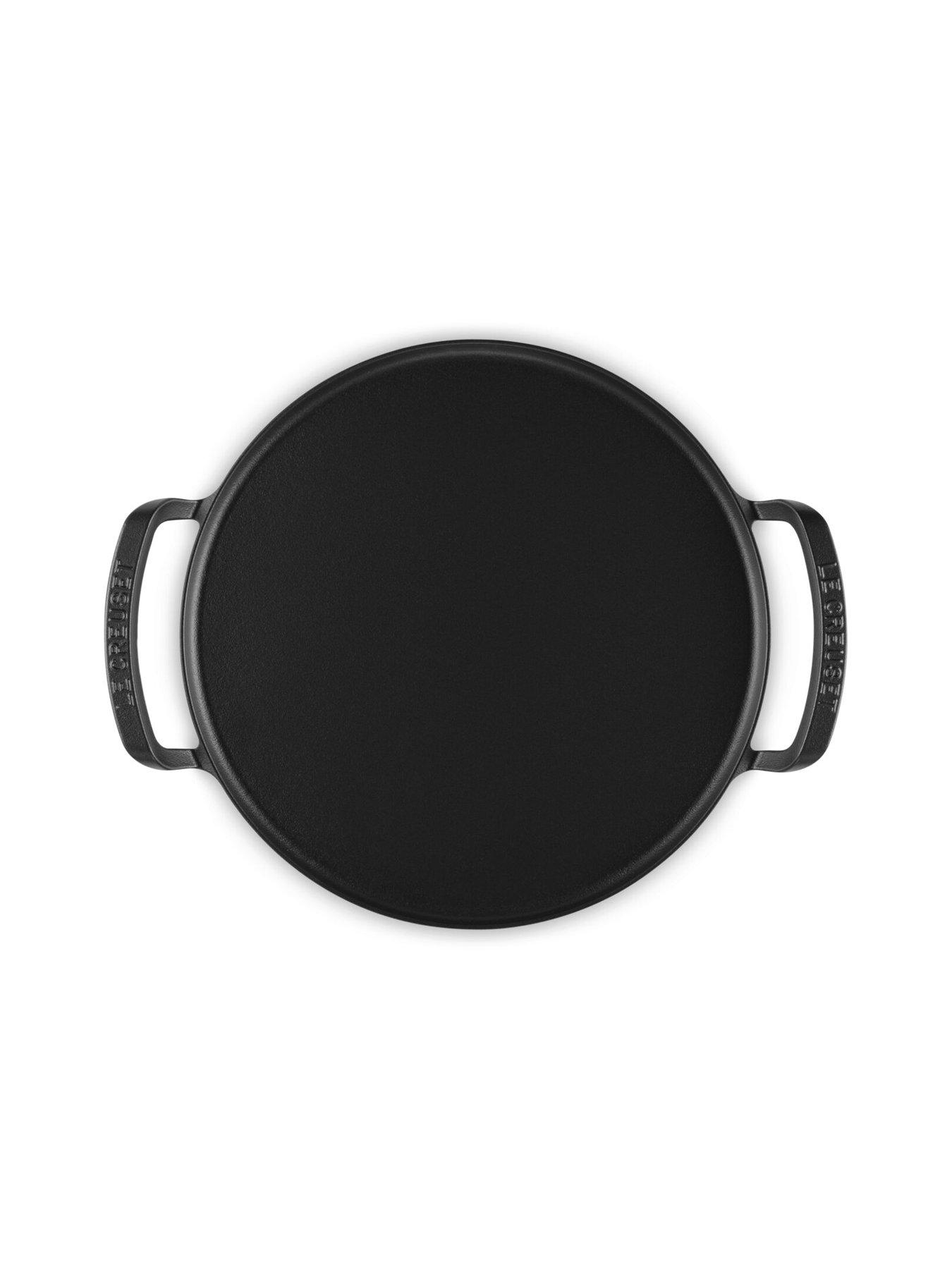 Image 4 of 5 of Le Creuset Le Creuset Cast Iron Bbq Round Pizza Pan 35cm Satin Black