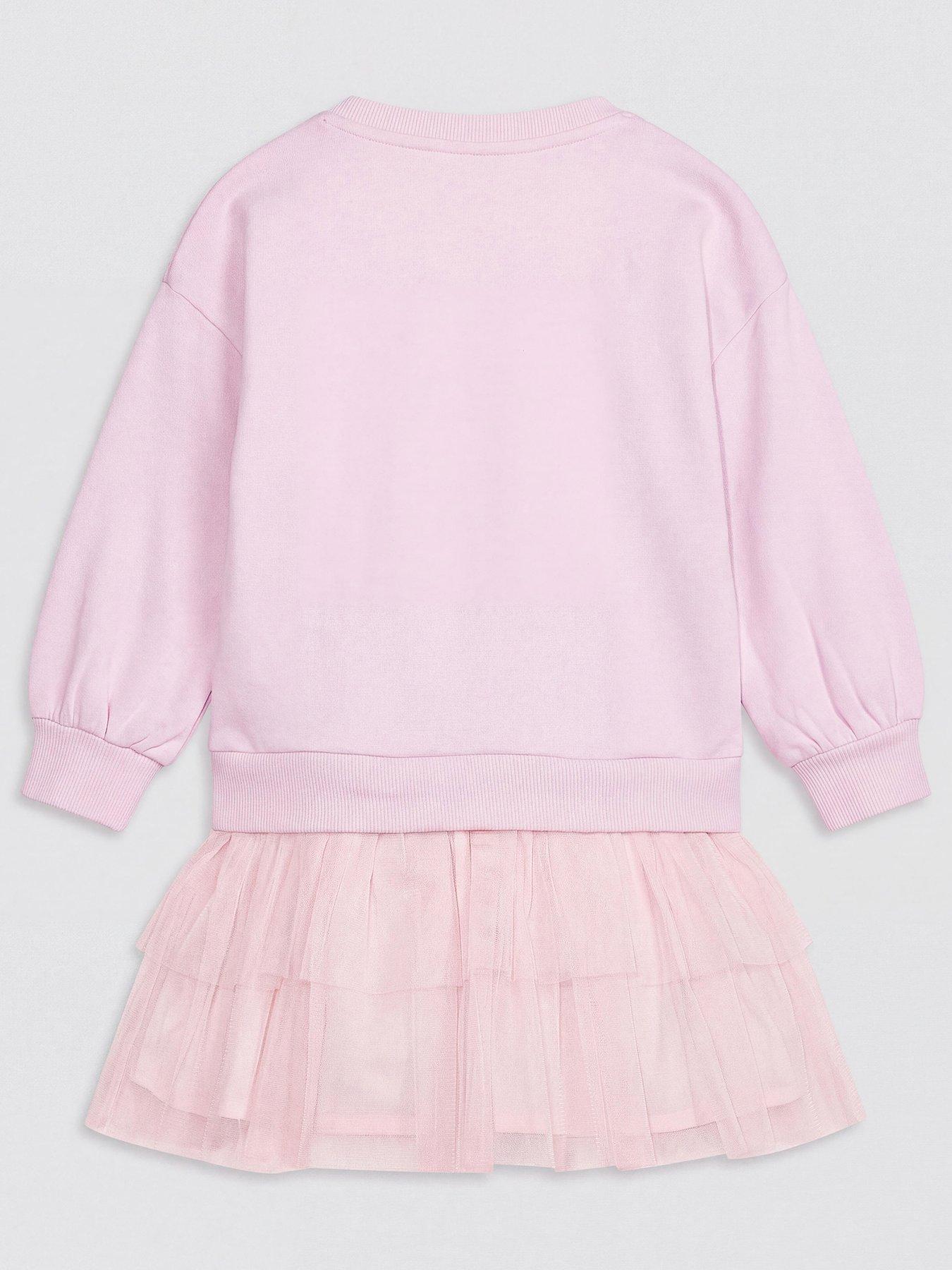 Image 2 of 3 of The Very Collection Girls Sweat Tulle Dress