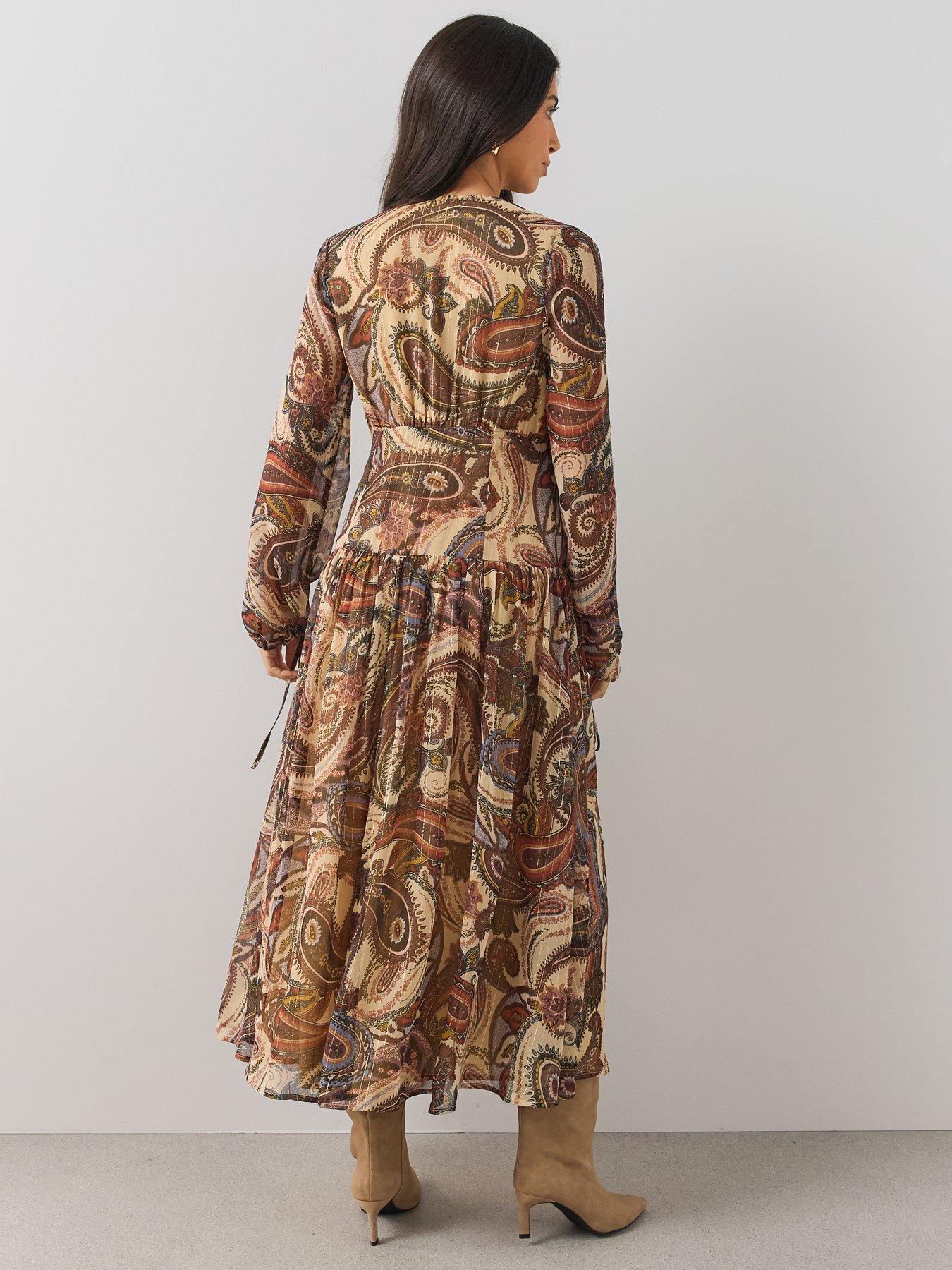 Image 2 of 6 of The Very Collection V Neck Georgette Floaty Midaxi Dress