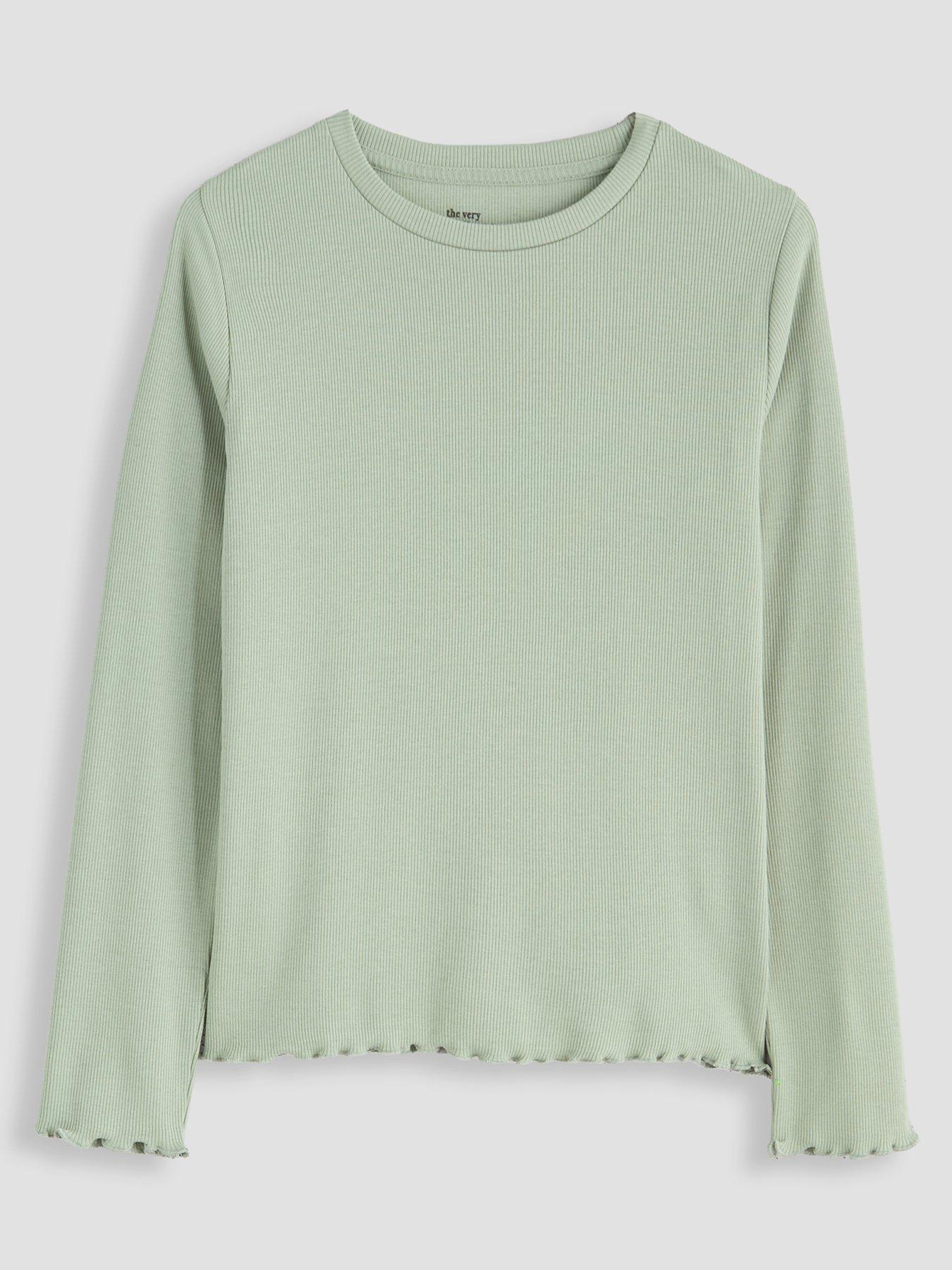 Image 2 of 6 of The Very Collection Girls 5 Pack Rib Long Sleeve Basic Tops (3 - 16 years)