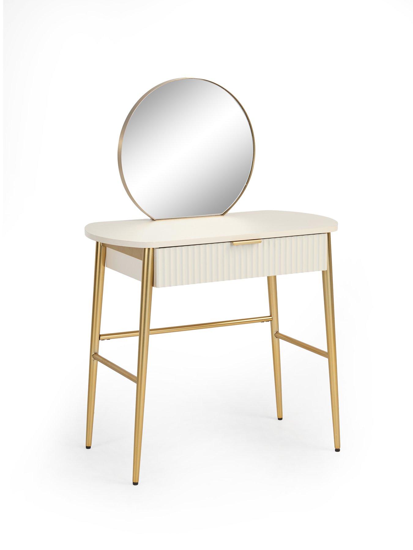 Image 3 of 7 of The Very Collection Cora Compact Dressing Table &amp; Mirror