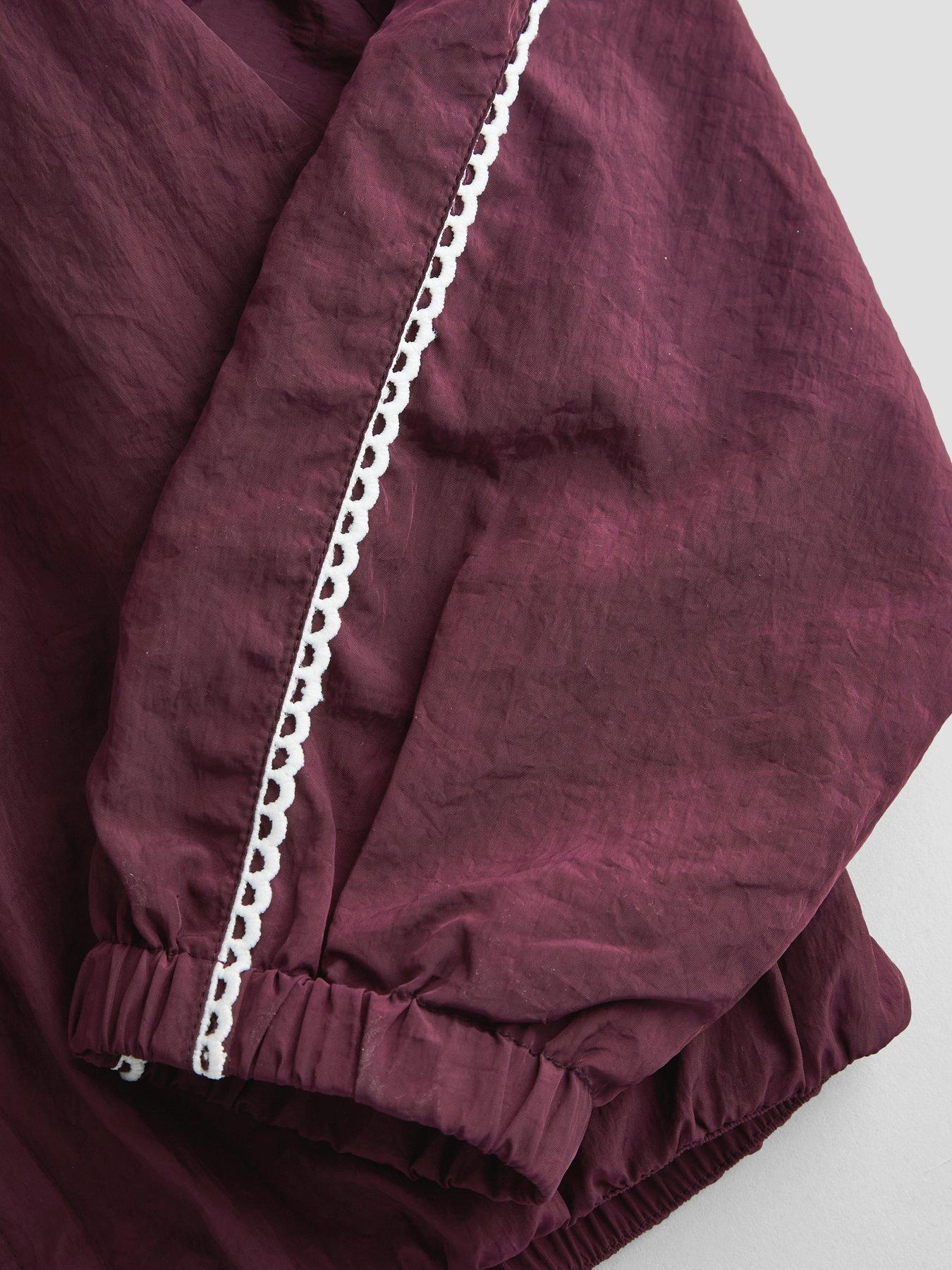 Image 5 of 6 of The Very Collection Girls Active Zip Up Jacket With Flare Leggings - Burgundy