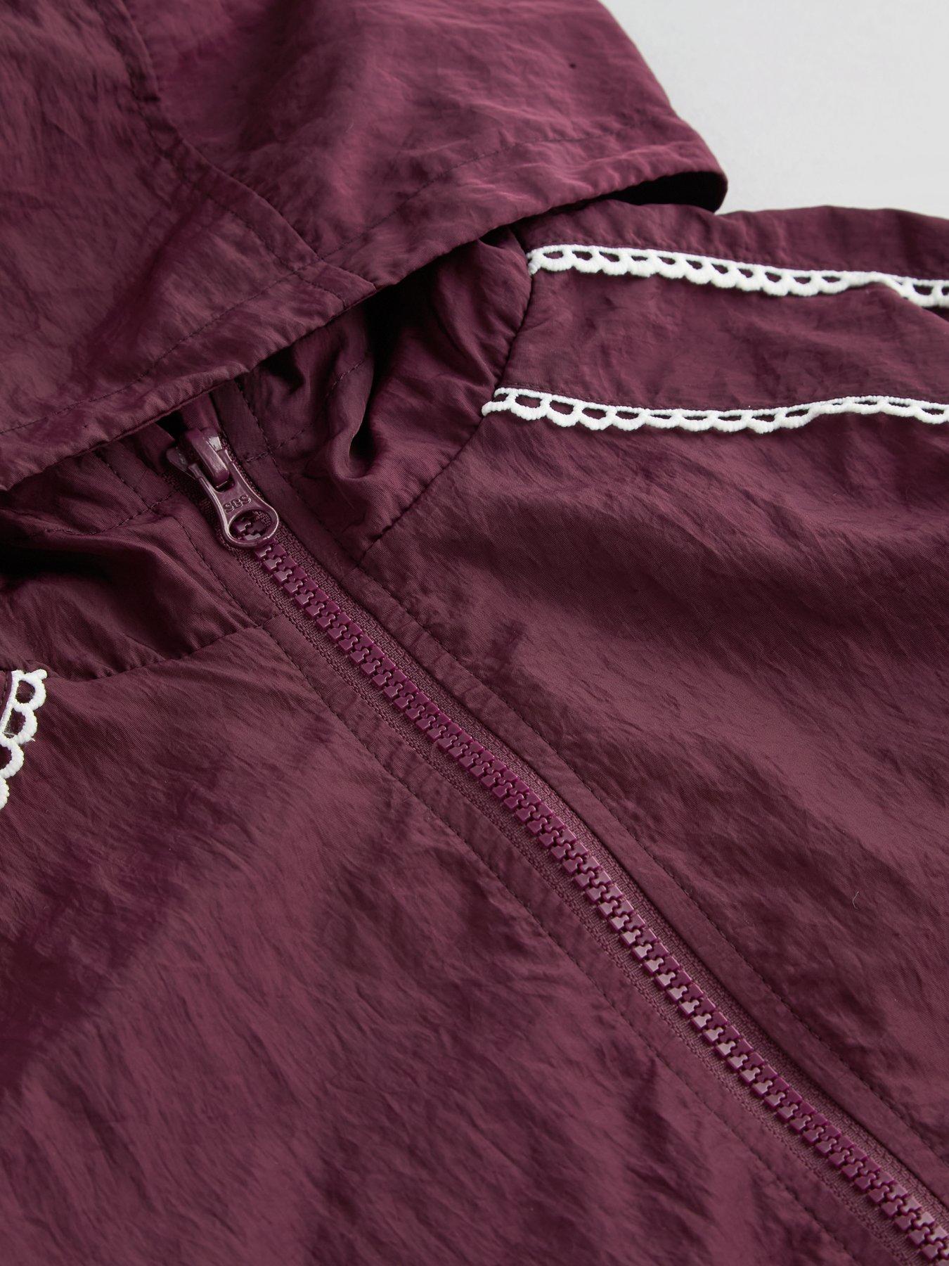 Image 6 of 6 of The Very Collection Girls Active Zip Up Jacket With Flare Leggings - Burgundy