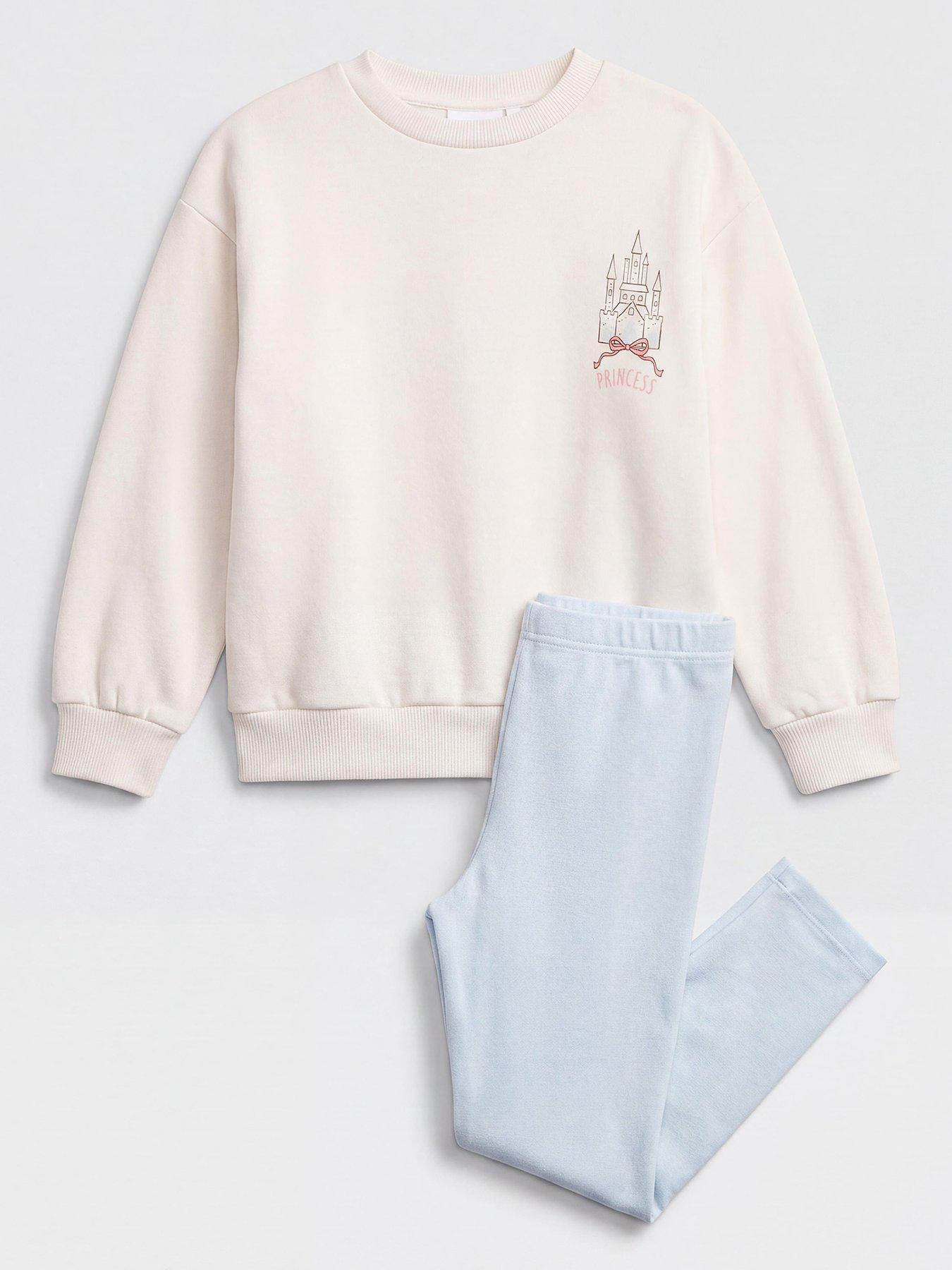 The Very Collection Disney Princess Castle Legging Sweat Set - Blue