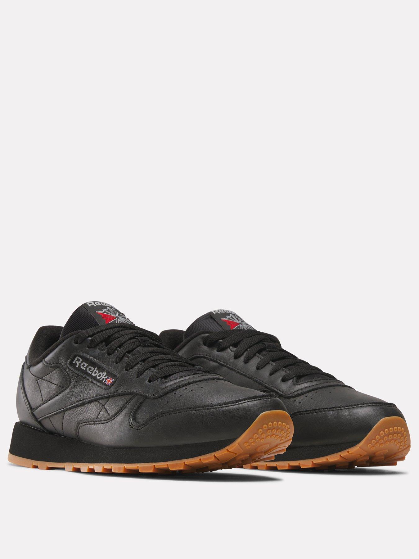 Image 2 of 7 of Reebok Unisex Classic Leather EVA Cushioned Lace-Up Trainers - Black