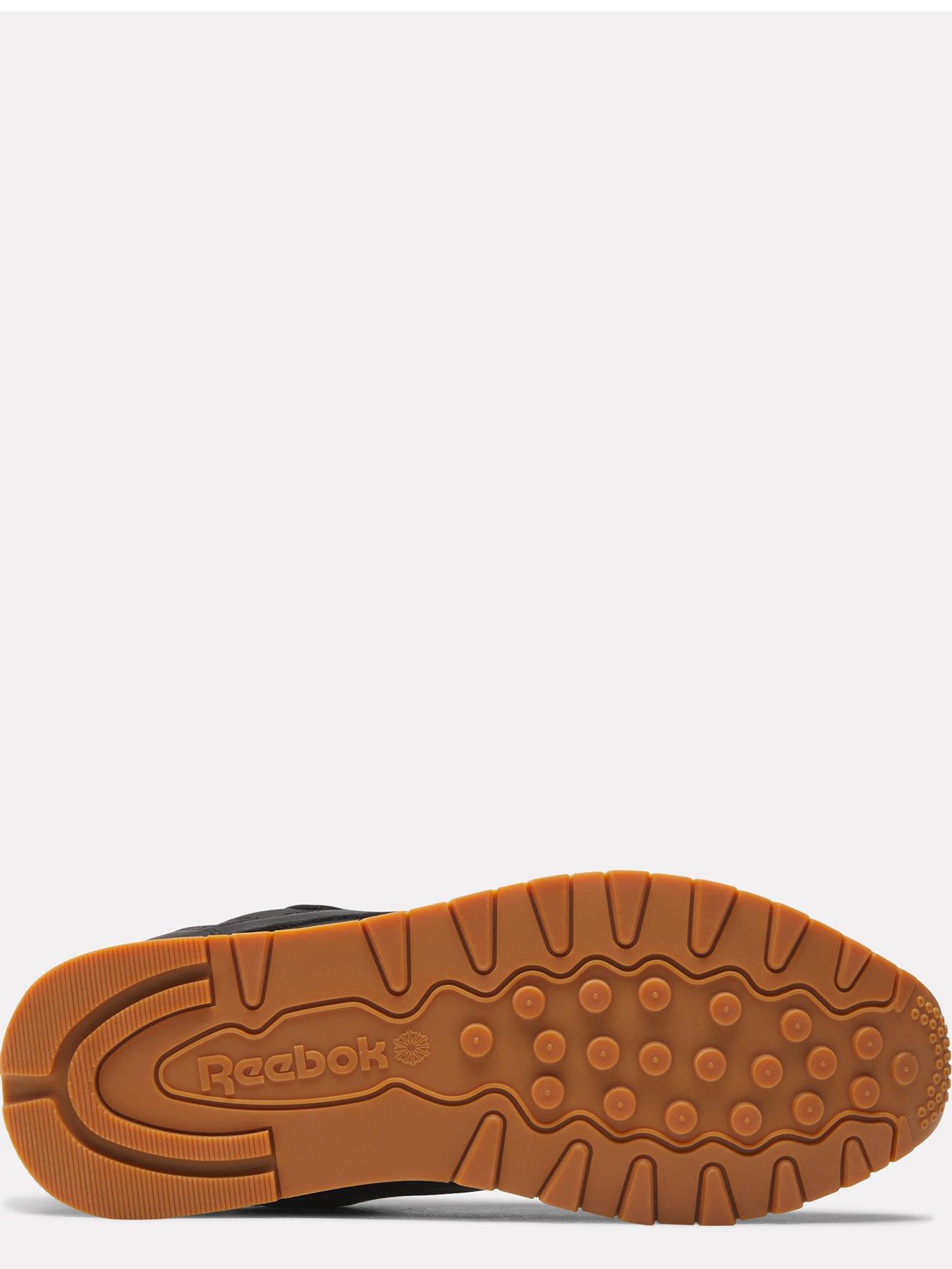Image 5 of 7 of Reebok Unisex Classic Leather EVA Cushioned Lace-Up Trainers - Black