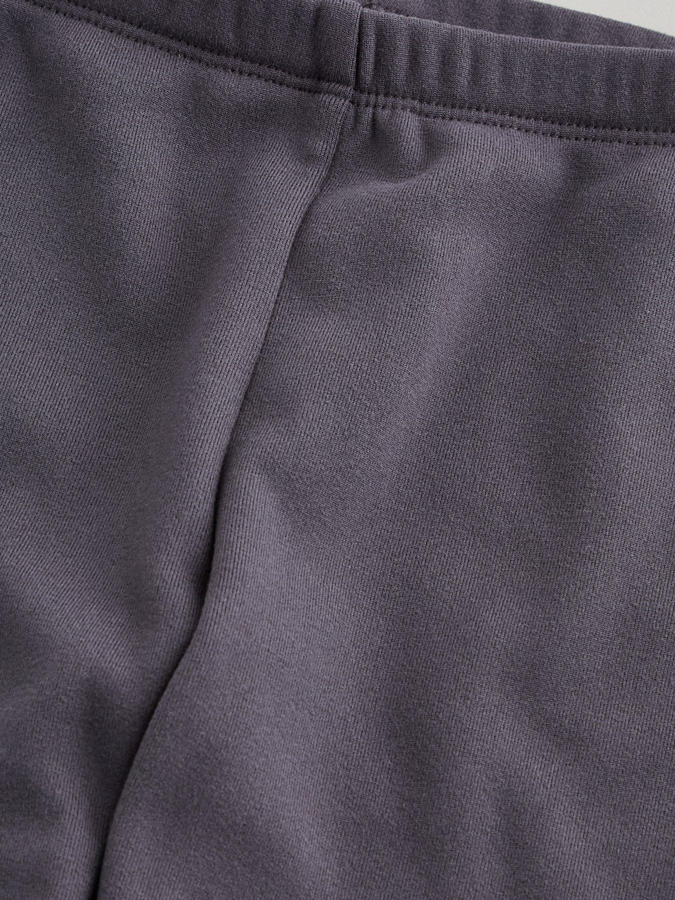 Image 4 of 4 of The Very Collection Girls Warm Fleece Lined Basic Legging - Charcoal