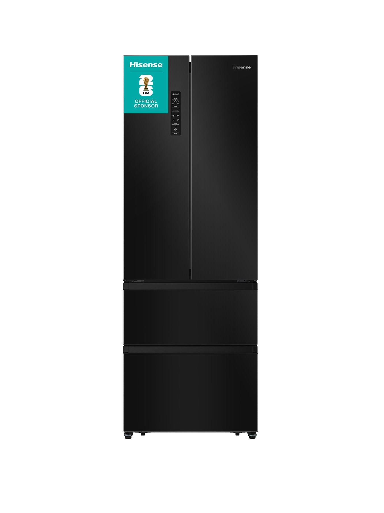 Hisense PureFlat Slim RF632N4AFC1 Total No Frost American Fridge Freezer - Black / Stainless Steel - C Rated